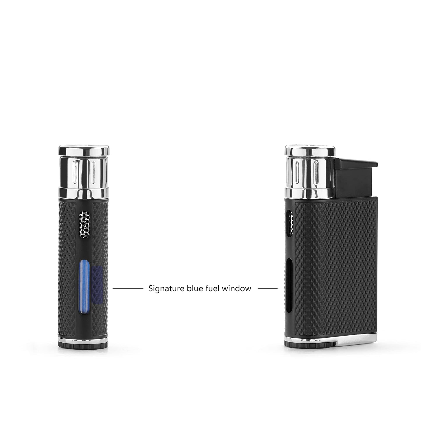 Colibri Evo Storm Lighter With Jet Flame | Cigar And Cigarette Lighter | Windproof | Works With Butane (Not Included) | Elegant Gift Box | Two Year Warranty