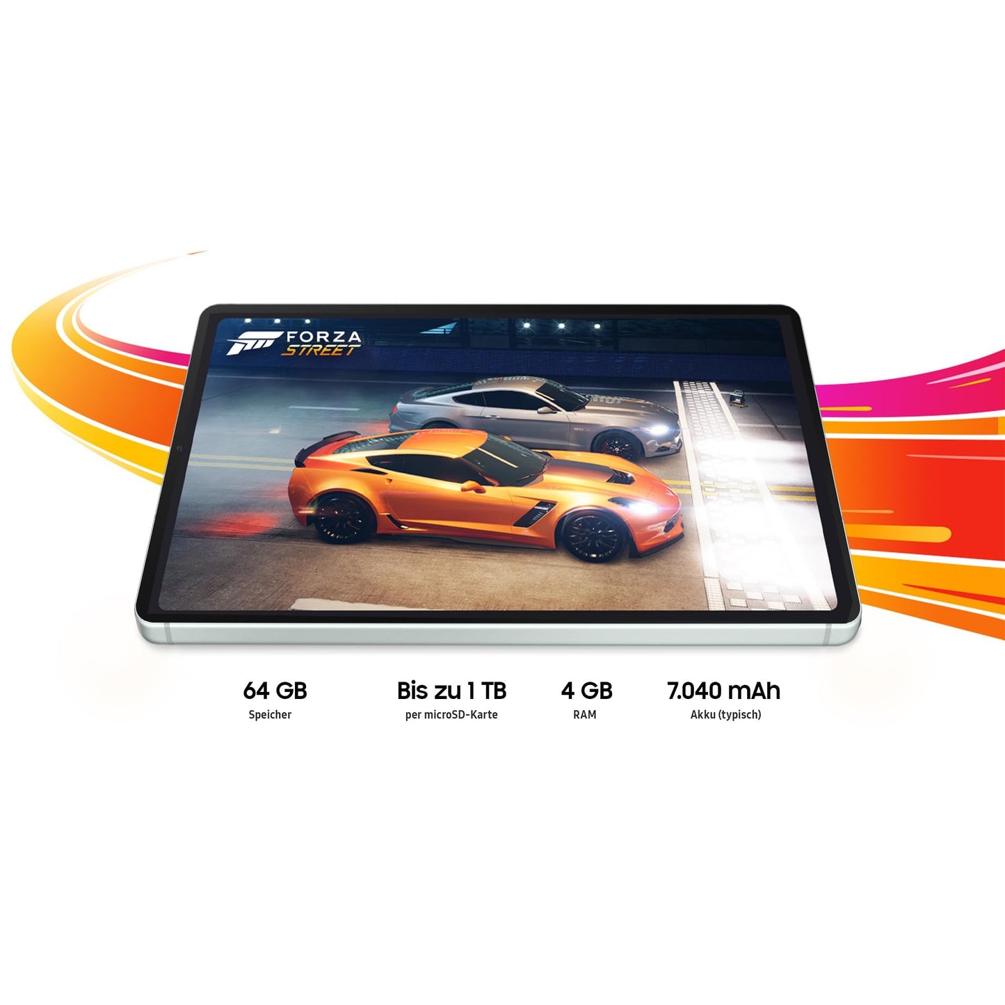 Samsung Galaxy Tab S6 Lite (2024) Android tablet, 10.4-inch TFT display, 64GB storage, WiFi, with S Pen, mint color, includes 36-month manufacturer warranty.