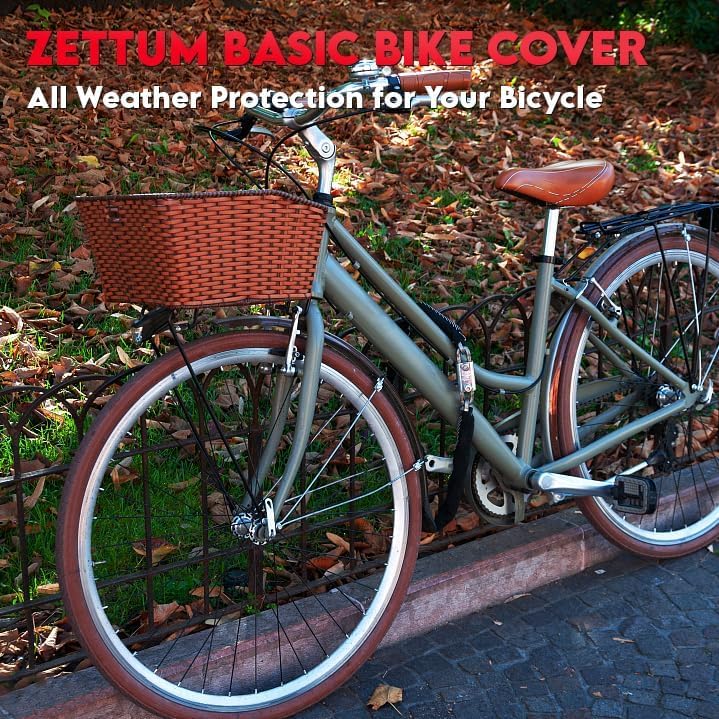 Zettum bike cover for 2 bikes - bike garage for outdoor storage Waterproof & Heavy Duty, 600D PU coating bike rain protection for 2 bikes