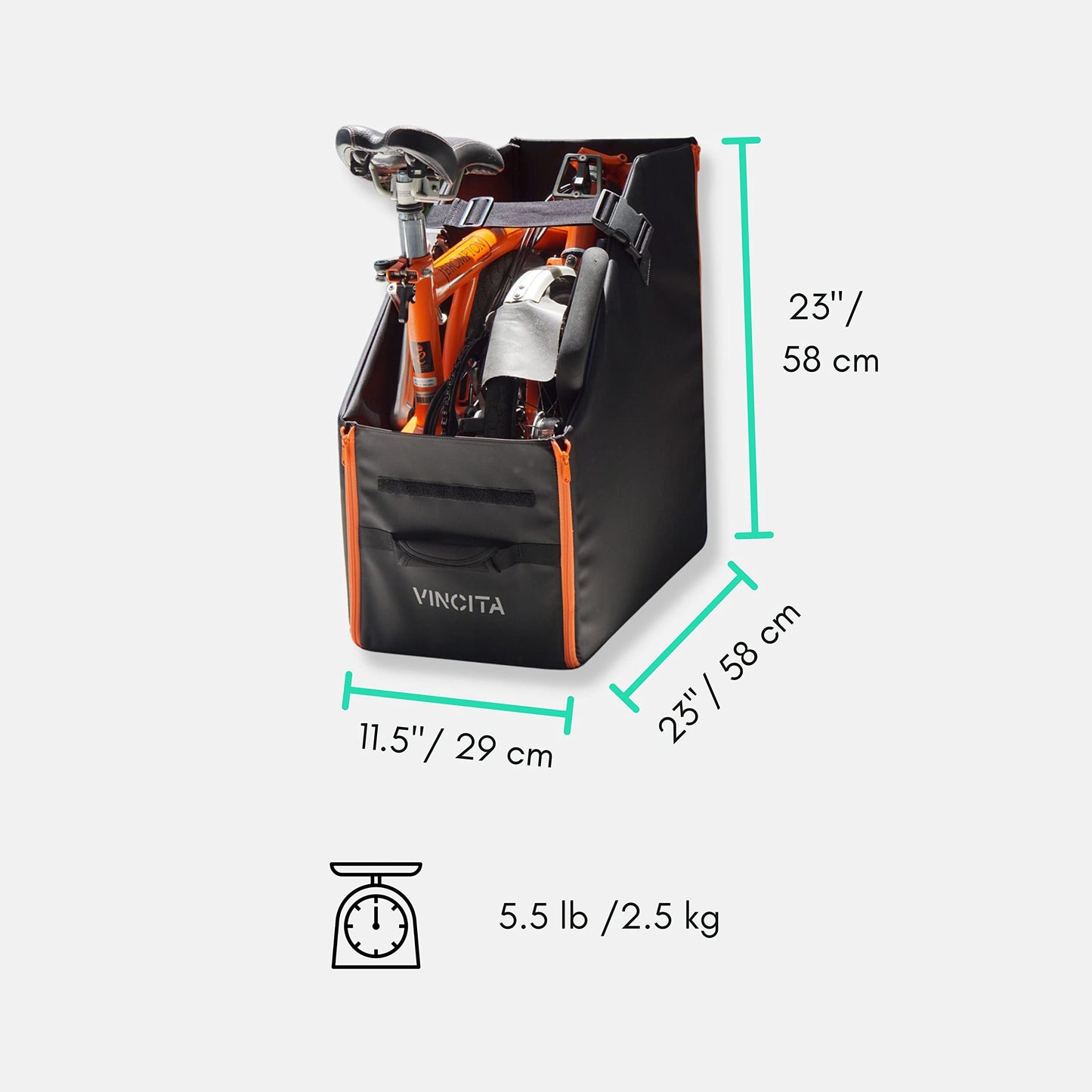 VINCITA transport box for Brompton bicycles