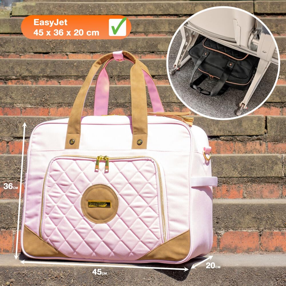 Cabin Max Vela Travel Bag 45x36x20 fly free on EasyJet, Women's Travel Bag (45 x 36 x 20cm, Black)