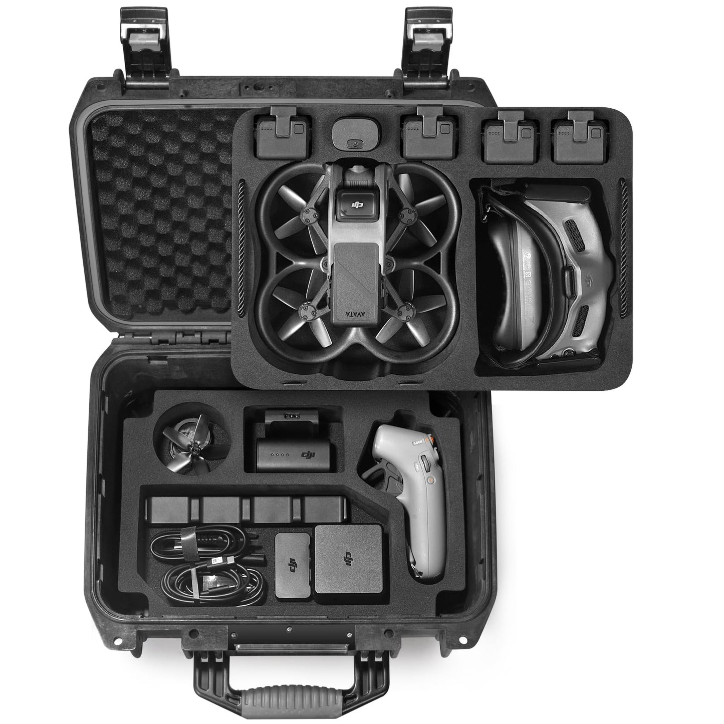 LEKUFEE waterproof carrying case for DJI Air 1/DJI Goggles 2/DJI Goggles Integra/DJI RC Motion 2 and DJI Air accessories (Case only) (Not for DJI Air 2)