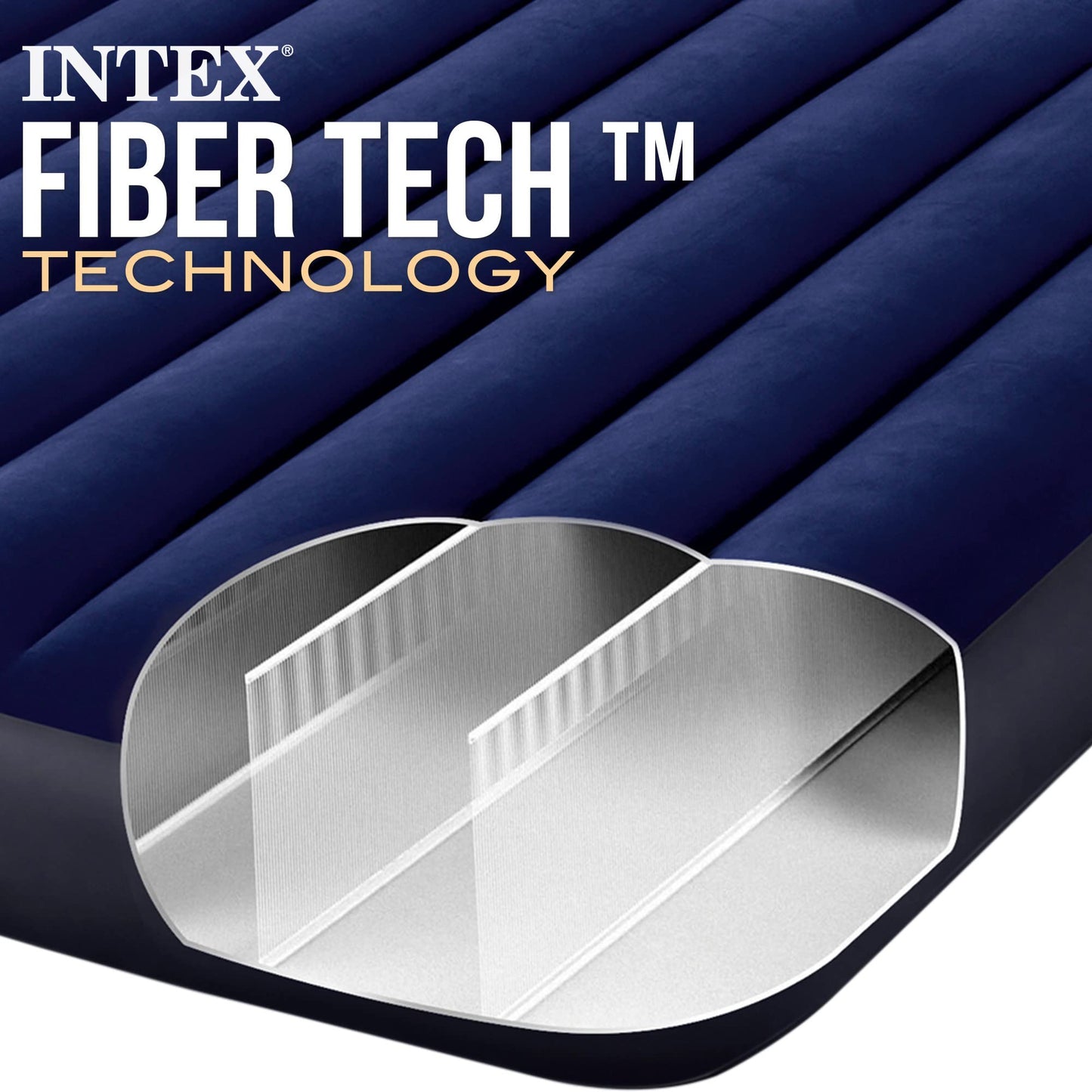 Intex 64765 Airbed, Multicolor, 203 x 152 x 25 cm (Set)