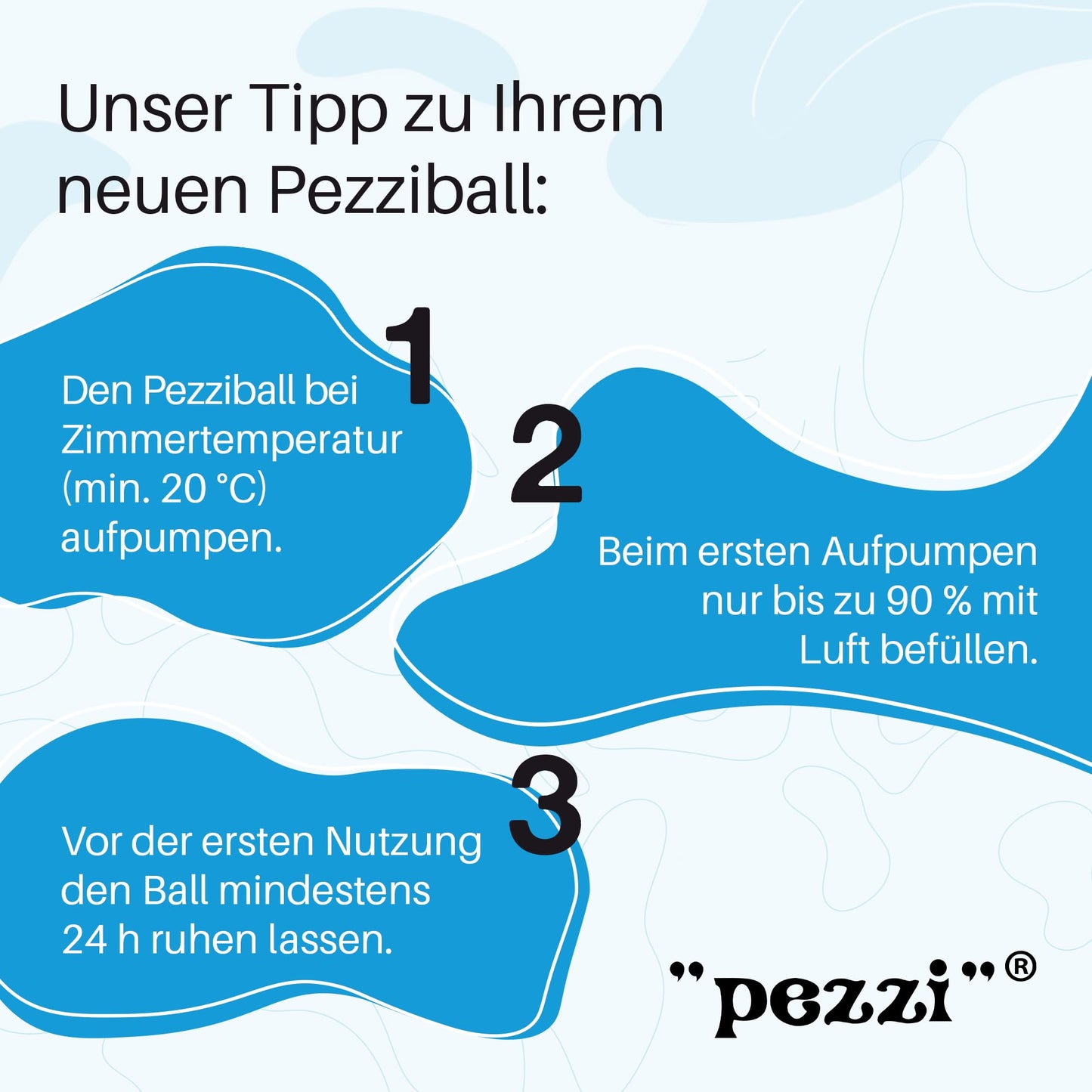 PEZZI - Gymnastics Ball Original Pezziball Standard 75cm Ø - Exercise ball for therapy, sports & office - Universal training ball made of sturdy PVC, up to 400 kg load capacity - Purple