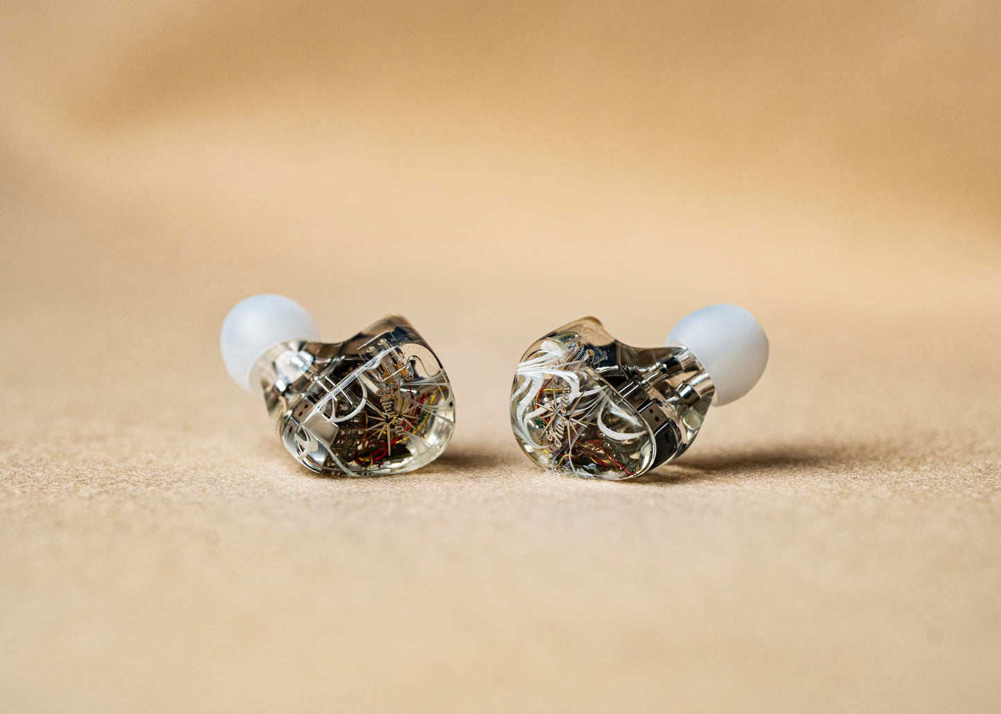 LINSOUL Kiwi Ears Orchestra Lite Performance Custom 8BA In-Ear Monitor IEM with Detachable 4-Wire 7N Oxygen-Free Copper OFC Cable, Handcrafted Faceplate (Clear)