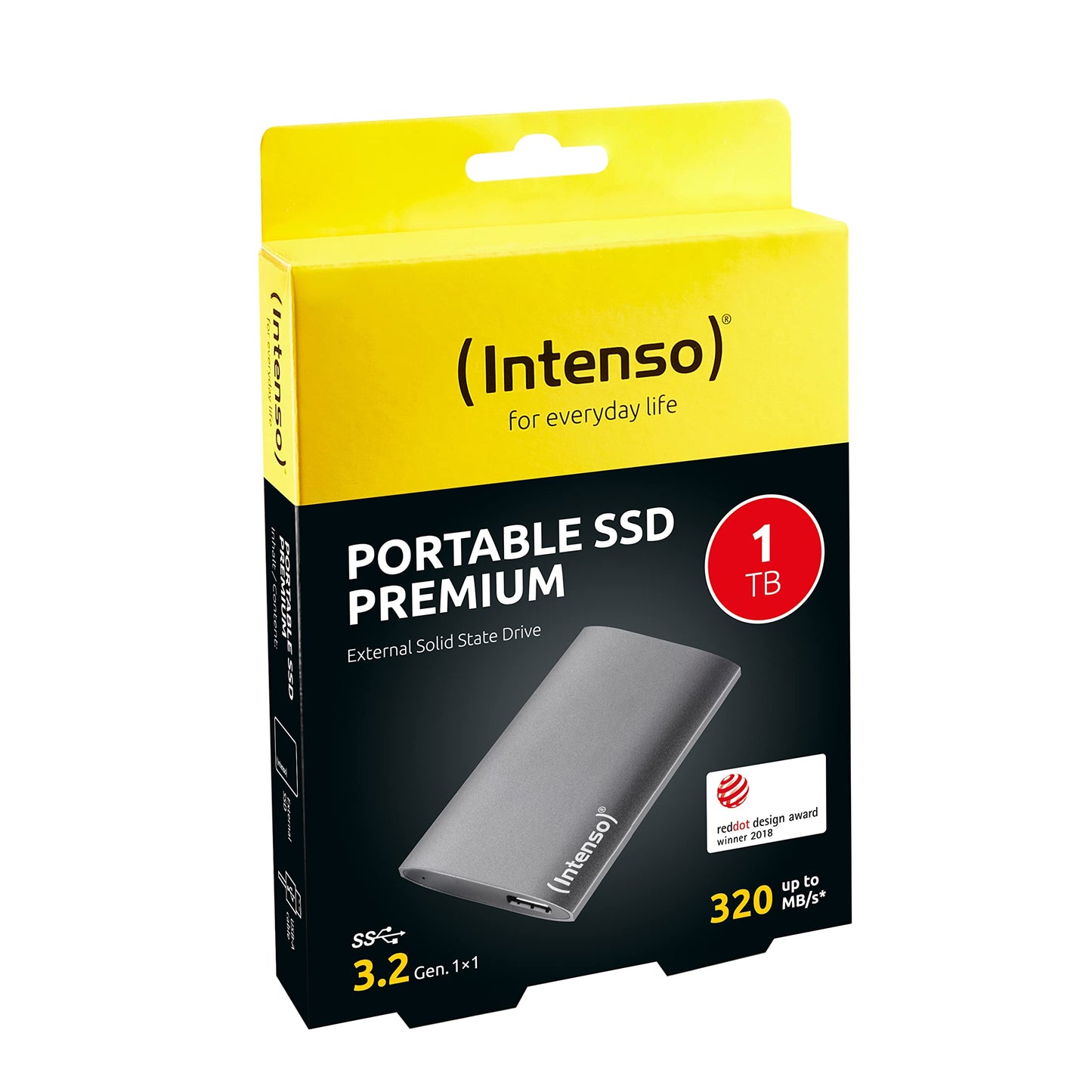 Intenso 1, 8' External SSD Premium Edition 1TB, Solid State Drive