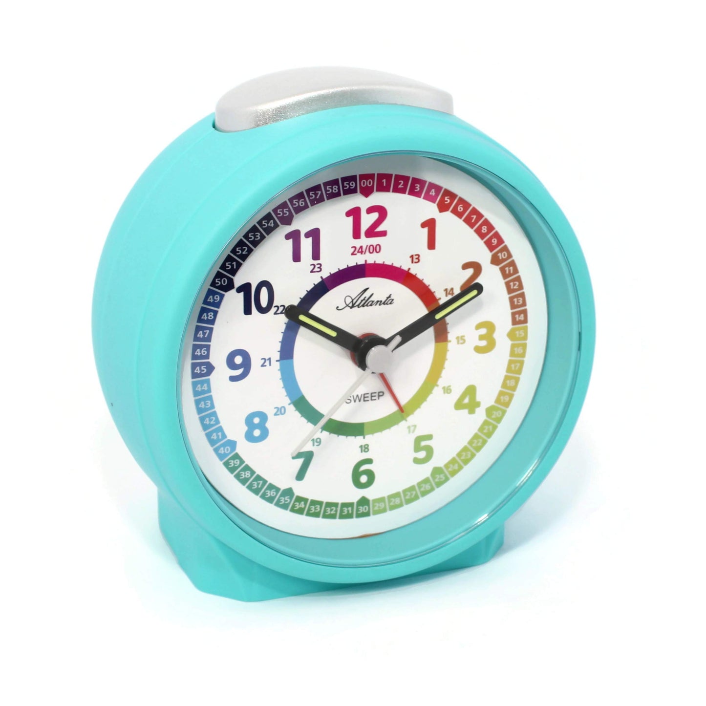 Atlanta children's alarm clock boys without ticking analog blue - 1999-5