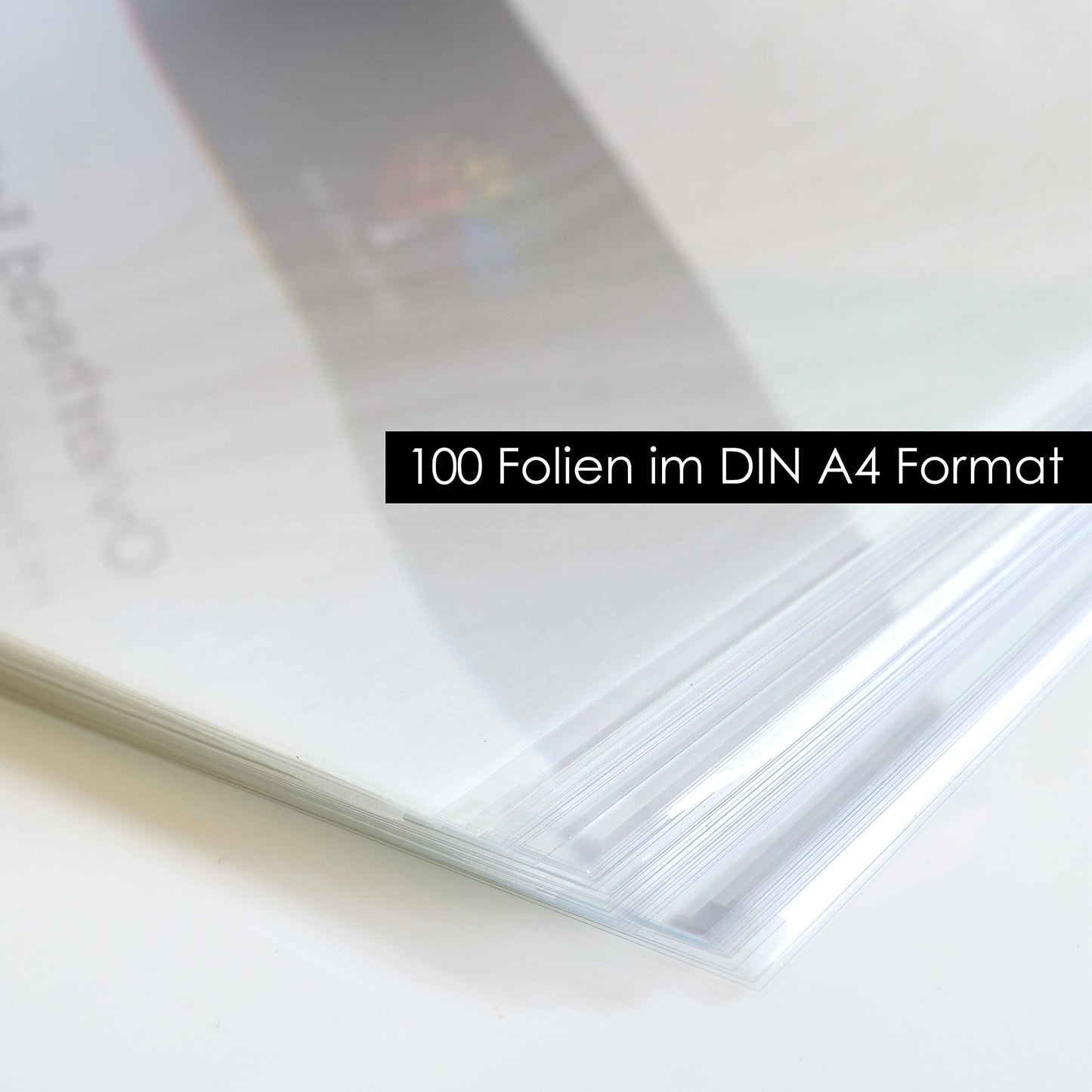 OfficeTree 100 x Overhead Film A4 - OHP film crystal clear - Film for laser printer - Overhead films also suitable as copy film, projector film or printer film.