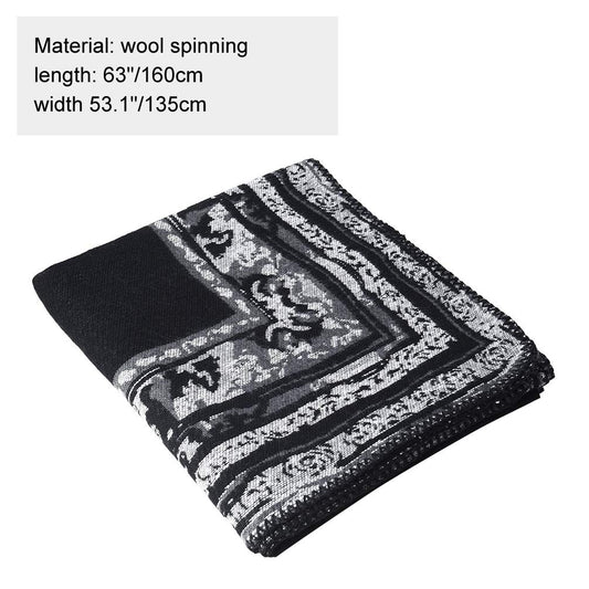 Winter Warm Poncho Scarf Wrap - Autumn Open Front Cape Windproof Knit Wool Coat Blanket Cape Scarf Oversized Winter Blanket Reversible Scarf Thick Cardigan Coat for Women Girls Festive Gifts