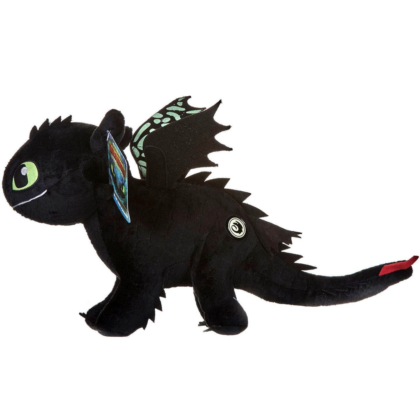 Petoske Toothless Night Fury 40cm How To Train Your Dragon 3 black plush from the movie "How To Train Your Dragon 3". Original, glows in the dark.