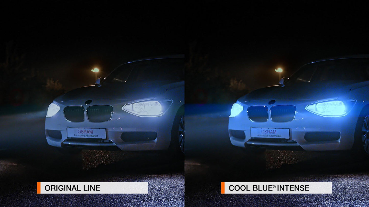 OSRAM COOL BLUE® INTENSE W5W, up to 4,000K, halogen signal lamp, folding box (10 lamps)