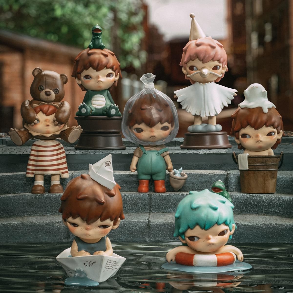 POP MART Hirono Little Mischief Series-3PC Pop Figures Random Figures Action Figures Collectible Figures and Collector Art Toys Toy Figures Gift
