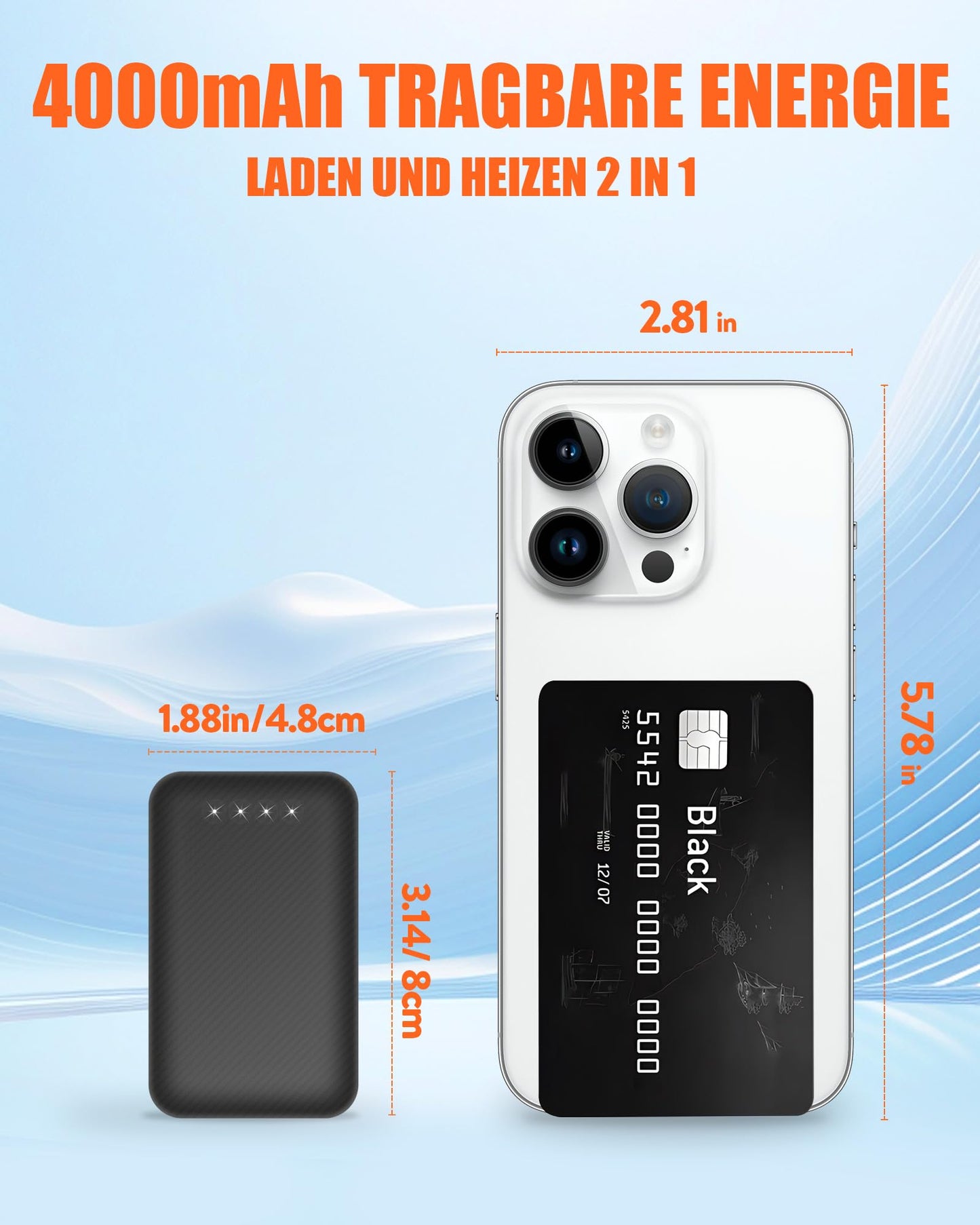 CYCYHEAT Heated Hat - Neck Warmer Heated Scarf & Heated Hat for Men and Women with 4000mAh Battery, 3 Heat Settings.