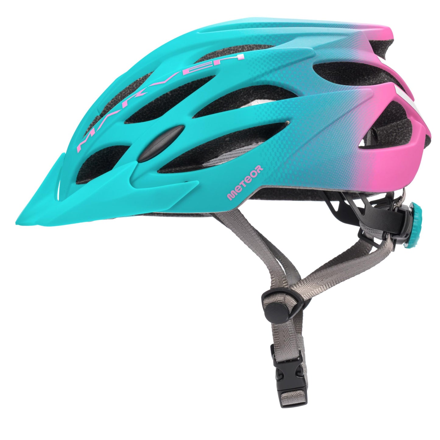 Meteor® Marven bike helmet for men, women, and children. Suitable for MTB, rollerblading, downhill, road biking, mountain biking, inline skating, BMX, scootering. Great for boys and girls.