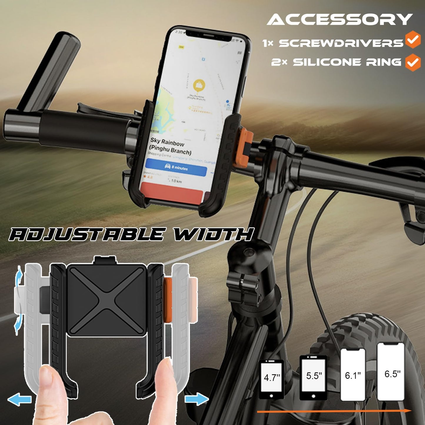 E-scooter lock, lock for e-scooter with bracket, bicycle lock theft-proof, handcuff lock, high-security locks for scooter roller/e-bike/motorcycle.