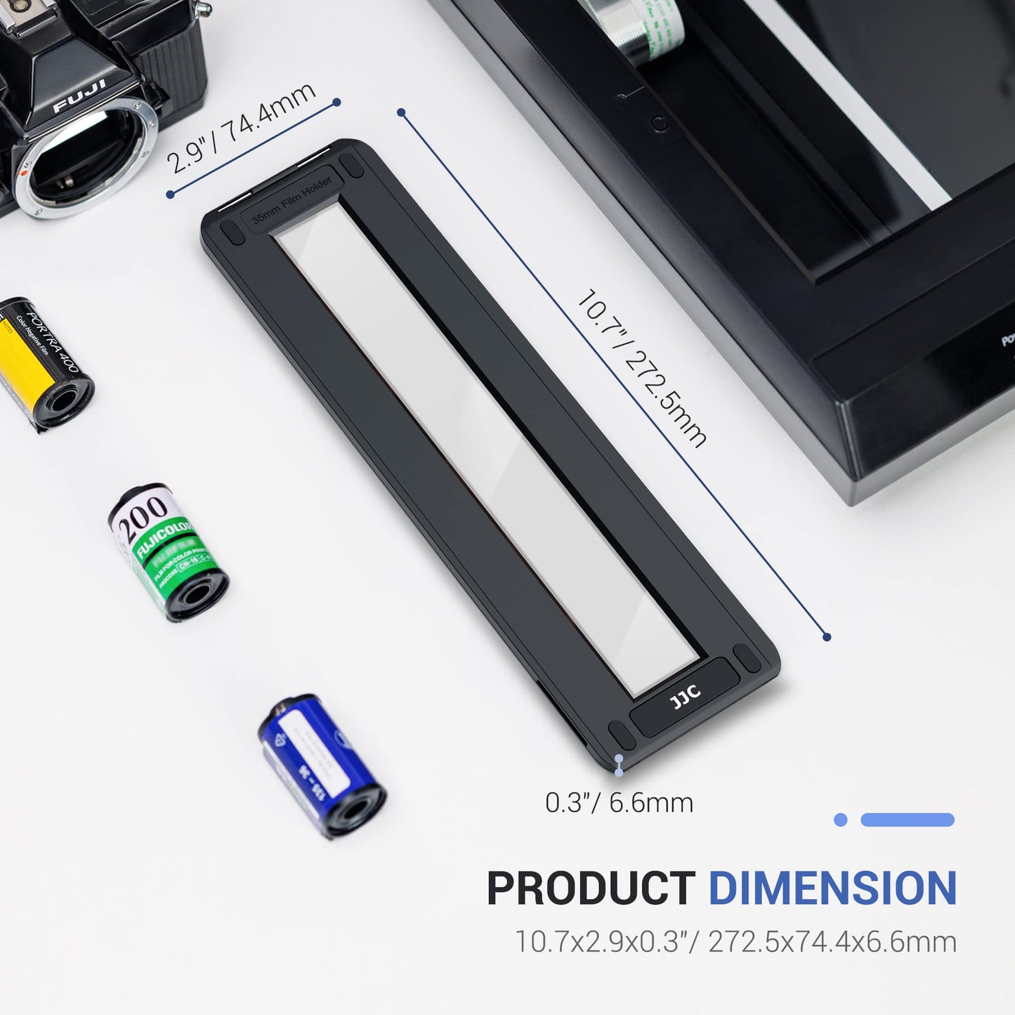 JJC 35mm film holder negative photo scanning mask strip holder cover for flatbed scanner with backlight