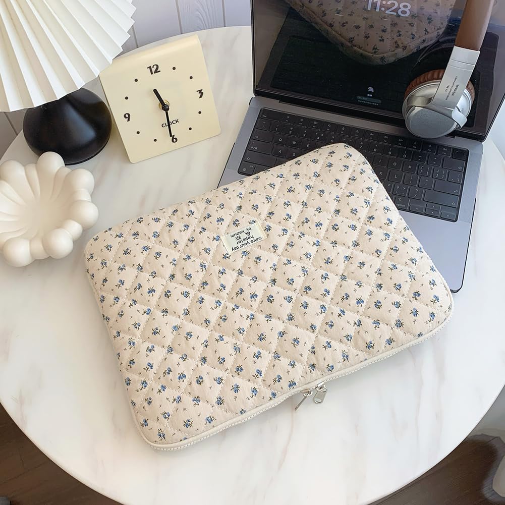 TIAASTAP Puffy Laptop Sleeve for 11-15 inch laptop, Cute laptop bag compatible with MacBook Air/Pro Retina, 13-13.3 inch notebook, Compatible with MacBook Pro 14 inch.