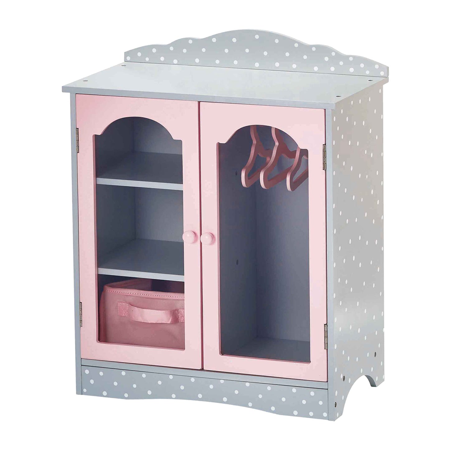 Doll wardrobe wooden doll accessories baby dolls toy Olivia's World TD-0210AG