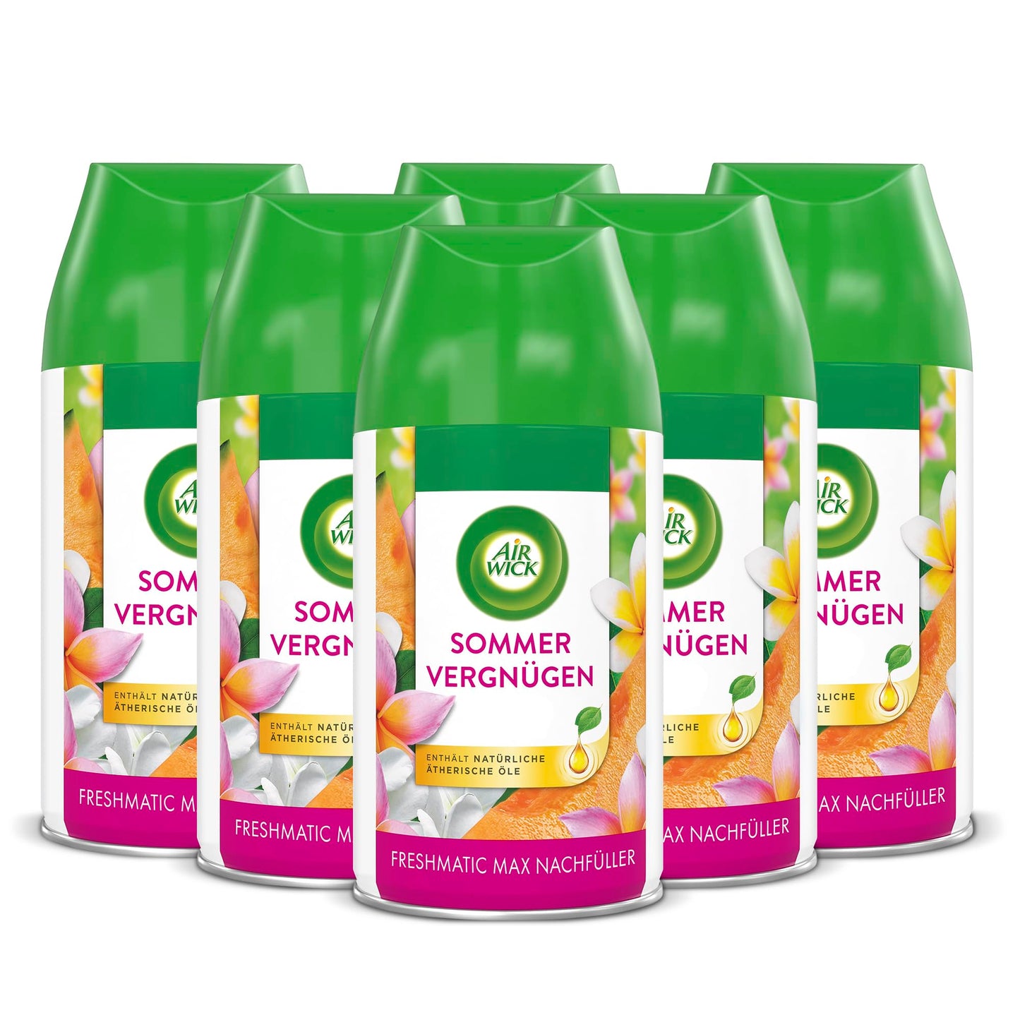 Air Wick Freshmatic Max refill set - Automatic air freshener - Summer Delight scent - 6 x 250 ml refills