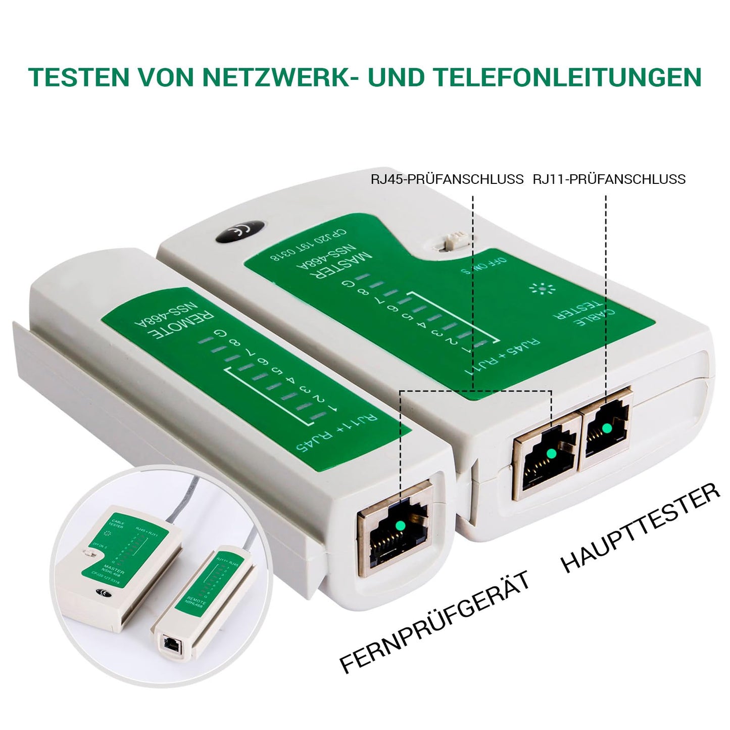 SGILE 12 in 1 Network Tool Set for RJ45, RJ11, RJ12, Repair Tools, Cable Tester Kit, Patch Cable Tester, LAN Cable Tester for DIY Home Computer Maintenance.