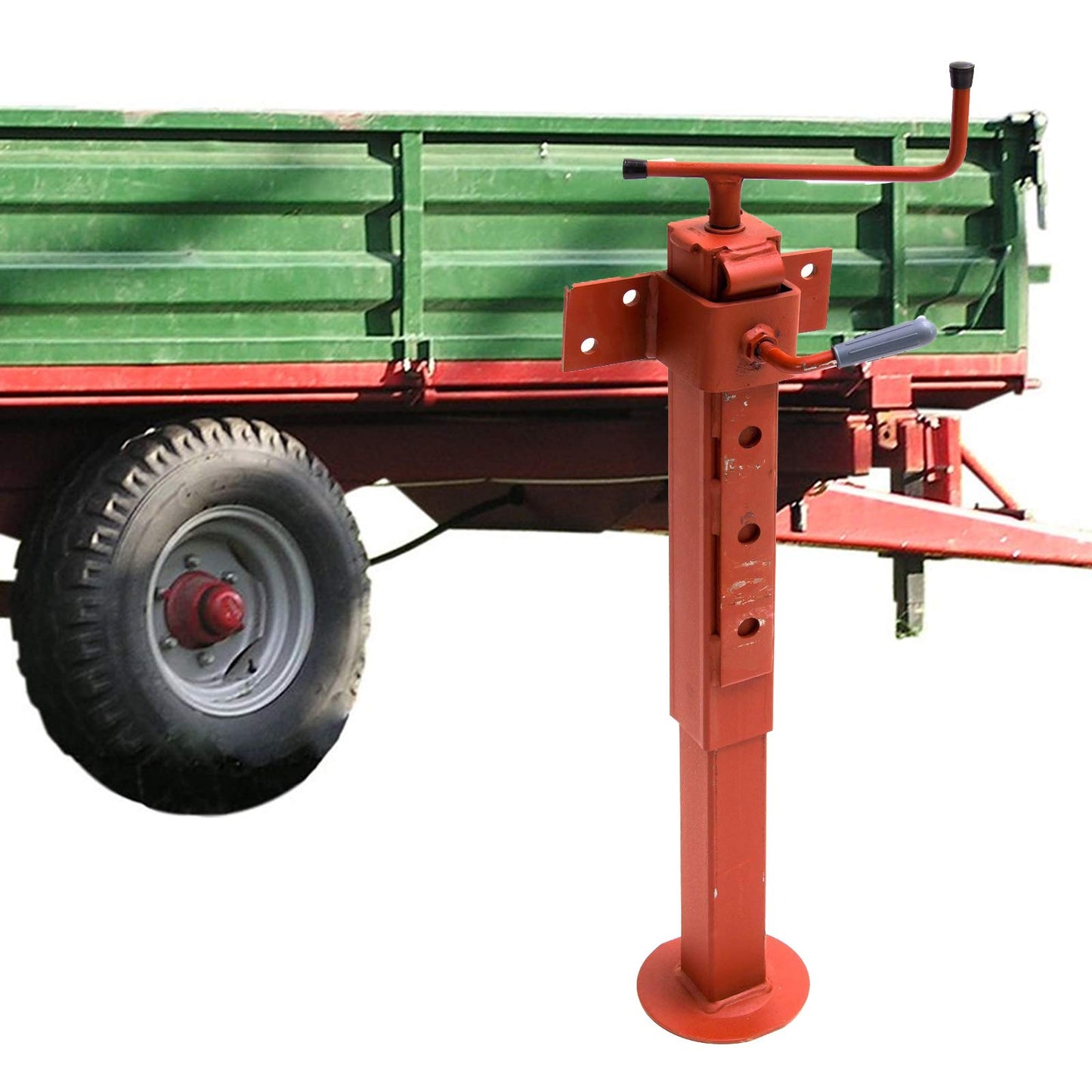 Tractor trailer tipper support crank trailer brace with clamp 70x500
