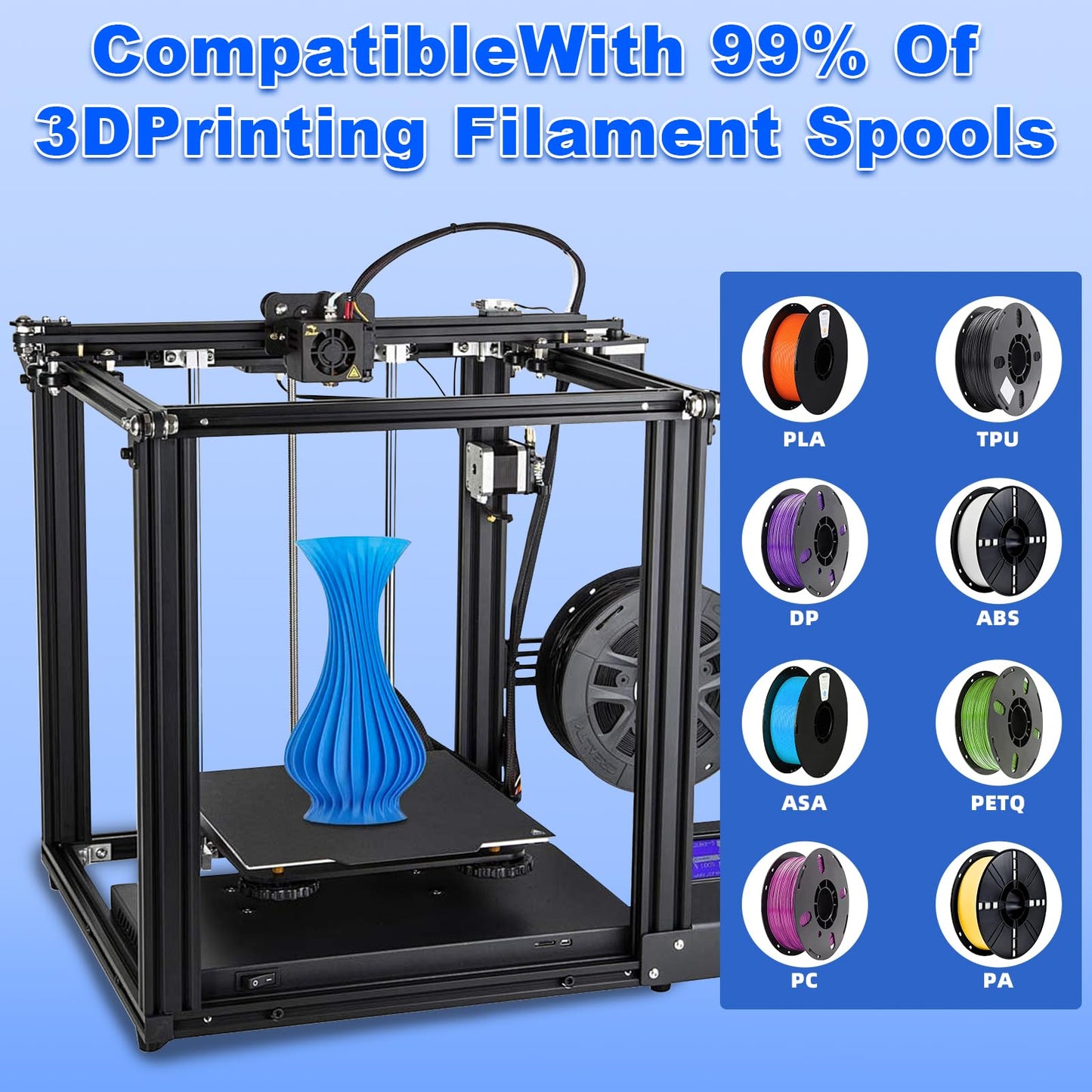 Filament Vacuum Bag Kit with Automatic Pump: 3D printing filament storage vacuum kit with autopump and sealing clips, 30 storage bags 34 * 30cm for 1.75mm 3D printer filaments.