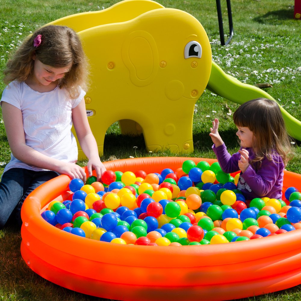 Littletom 1000 balls for ball pit - Plastic balls kids play balls - Baby ball for grasping - Plastic balls for ball pit bouncy castle ball pool - Baby ball toy set for trampoline play tent playpen