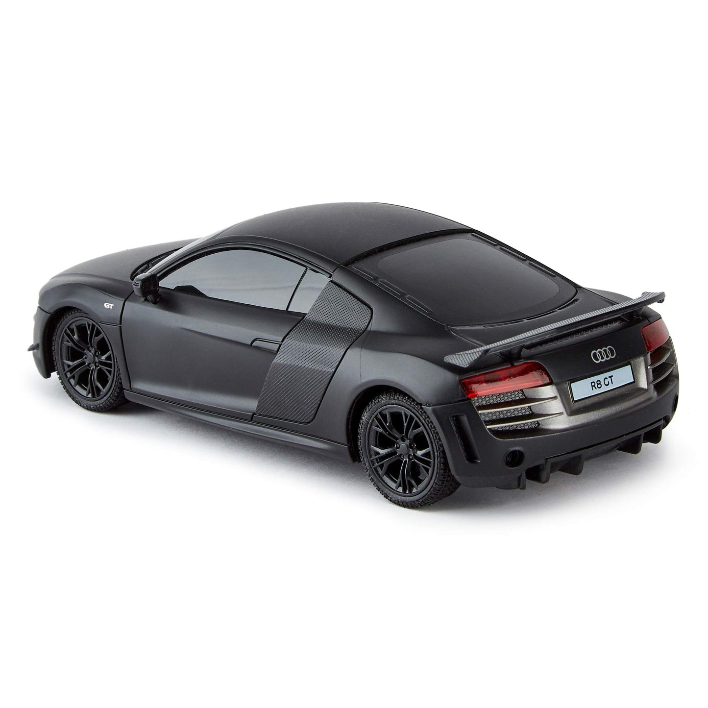 CMJ RC CARS Audi R8 GT, official licensed remote control car, playtime RC race car, 1:24 RC off-road car 24Hz, gift for children 6-12 years old beginners (Black)