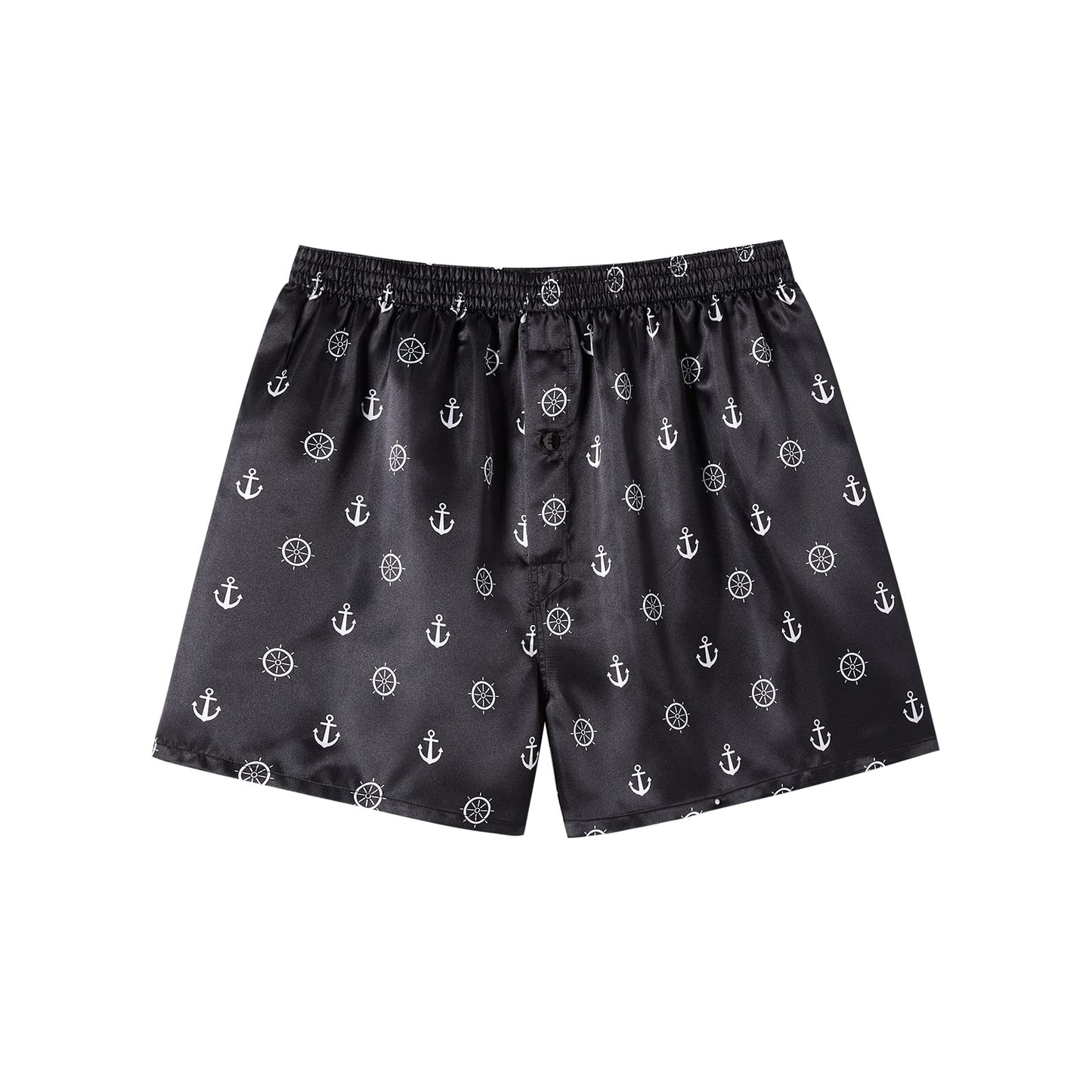 JupiterSecret Men's Satin Boxer Shorts Pack Underwear, Silk Feeling Sleep Shorts with Elastic Waistband