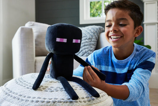 Mattel MINECRAFT Basic Plush Figure - 20 cm tall, soft collectible figures of favorite characters from the video game, gift idea for kids ages 3 and up, HLN11, 8-inch.