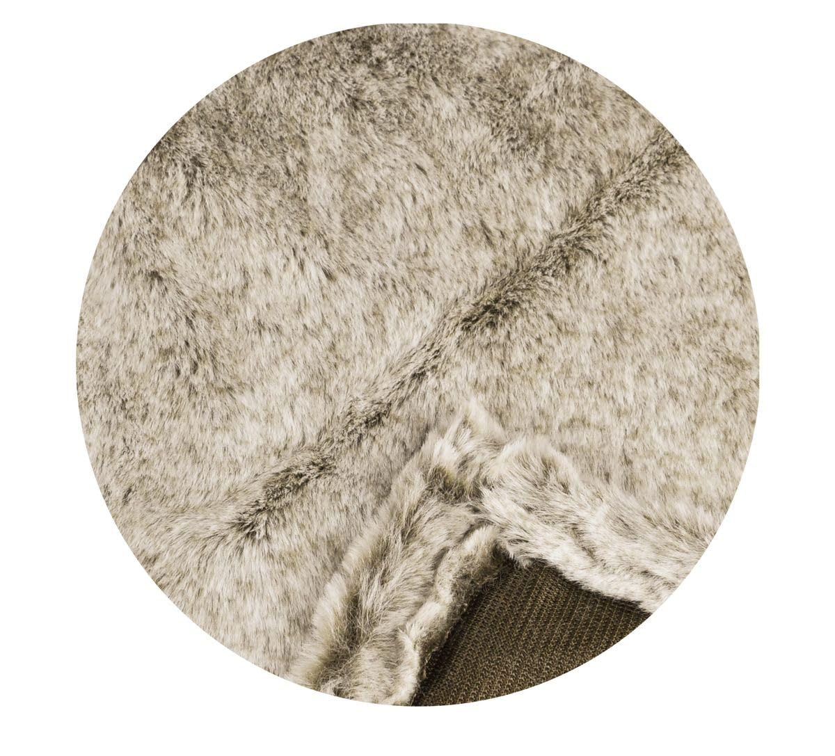 JACK Cozy Christmas Tree Skirt Round Ø 120cm, Tree Skirt Christmas Tree Base, Color: Taupe