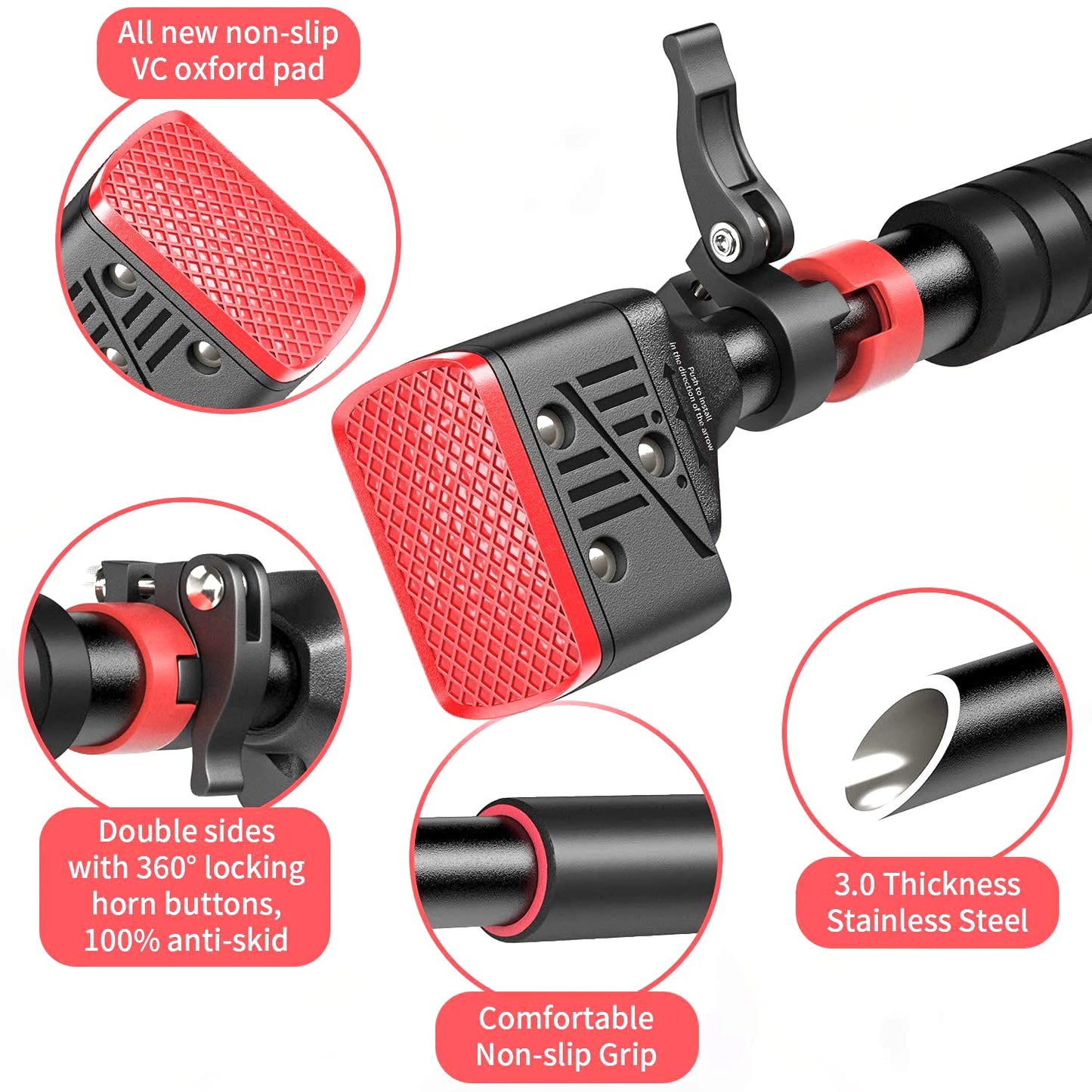 Adjustable pull-up bar for indoor use, wall-mounted with a secure non-slip grip. Adjustable from 71 to 95 cm and capable of supporting up to 200 kg.