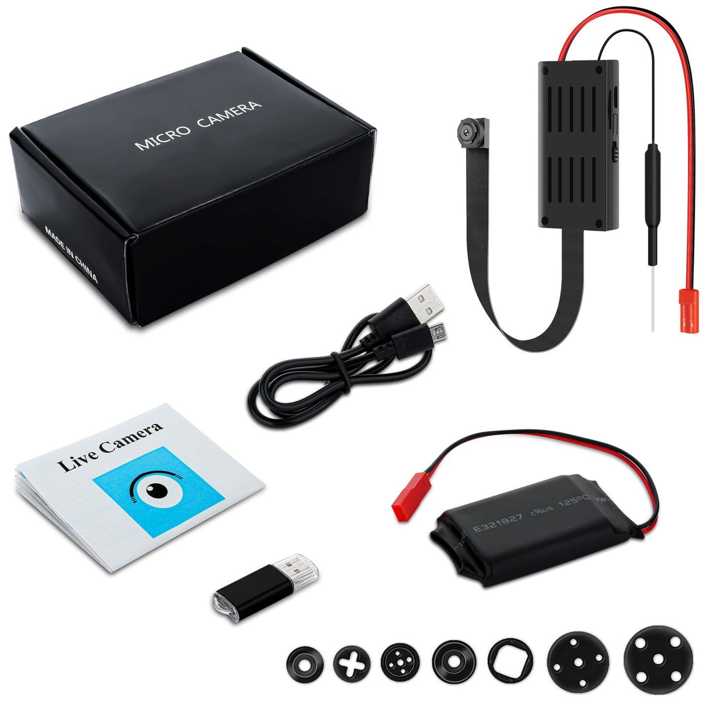 Amyway Mini Surveillance Camera 4K Small Security Cameras Motion Detection Video Camera for Home/Office/Apartments Security