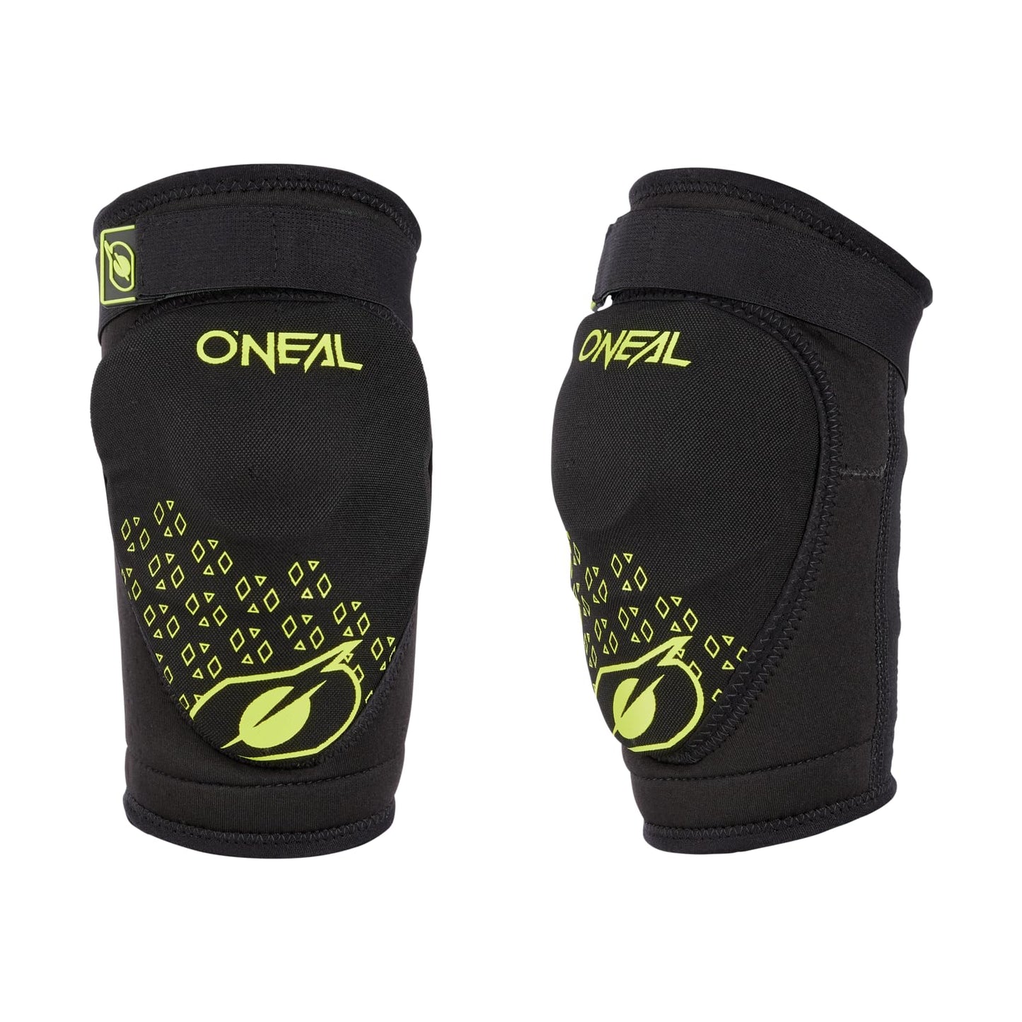 O'NEAL | Knee protector | Kids | BMX Mountainbike Downhill | IPX® impact protection made of polyurethane, Lightweight construction, Abrasion-resistant material | Dirt Knee Guard Youth V.23 | Black Neon Yellow | L-XL