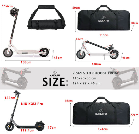 KEKAFU Scooter Bag, 1680D Oxford Full Cover, Foldable design, Fits 4Pro, Ninebot Max G30D, Tear-resistant.