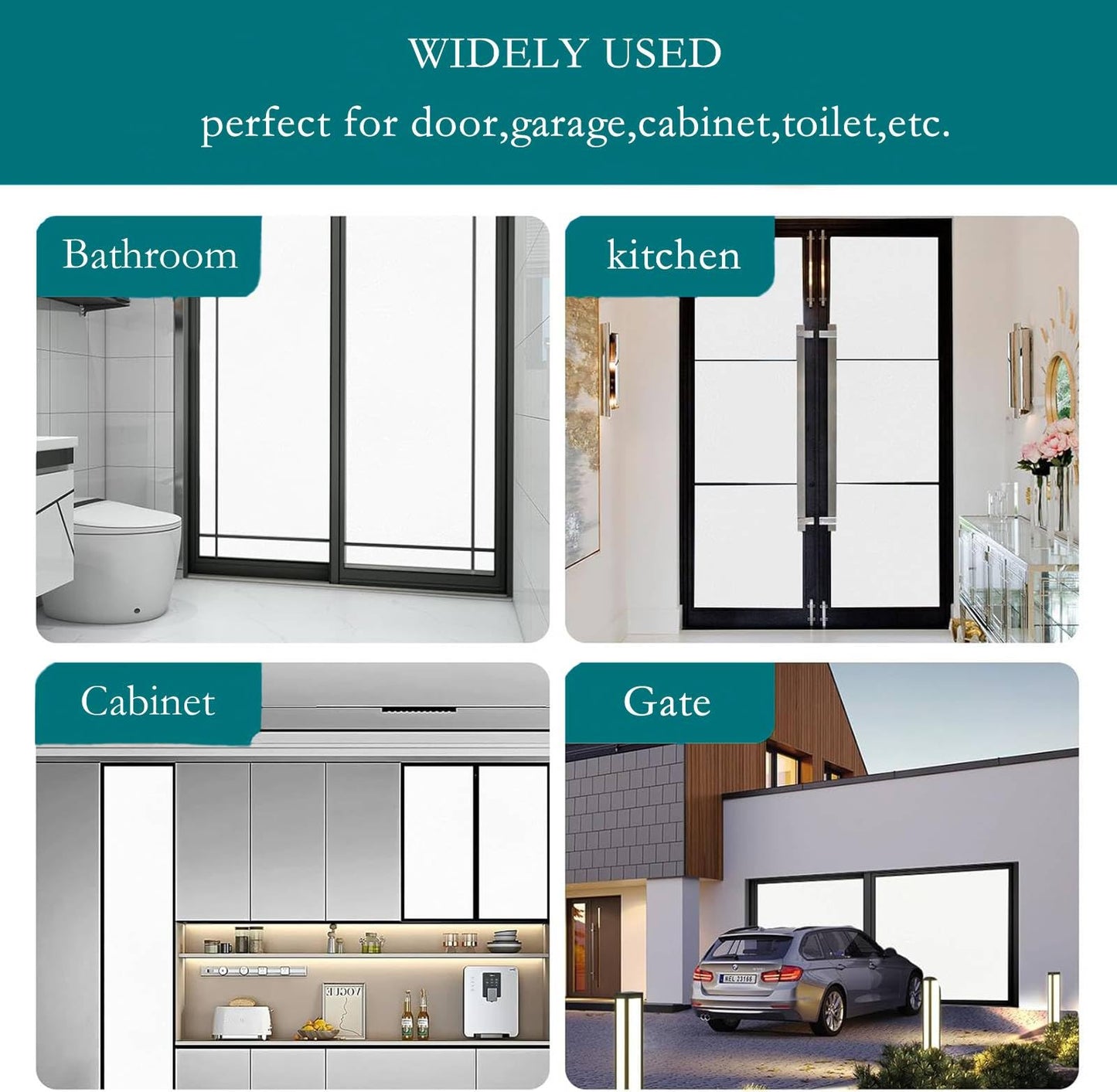 Antrect window film self-adhesive 70x400cm opaque window film from the outside, frosted glass adhesive window film privacy screen