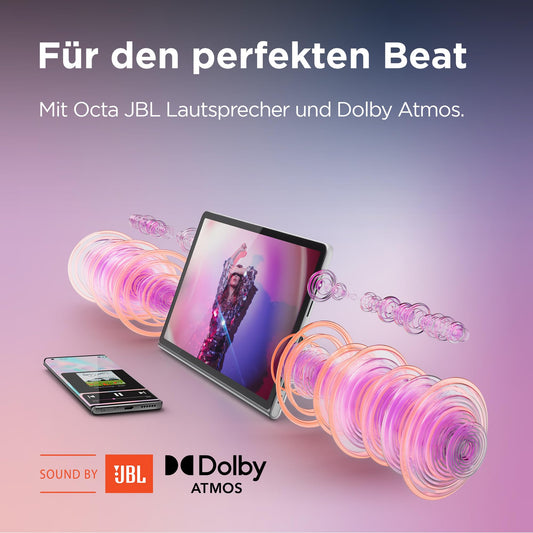Lenovo Tab Plus Tablet | 11.5'' 2K Touch Display | JBL Sound system with 8 speakers | Mediatek Helio G99 | 8GB RAM | 128GB storage | Android 14 | Gray