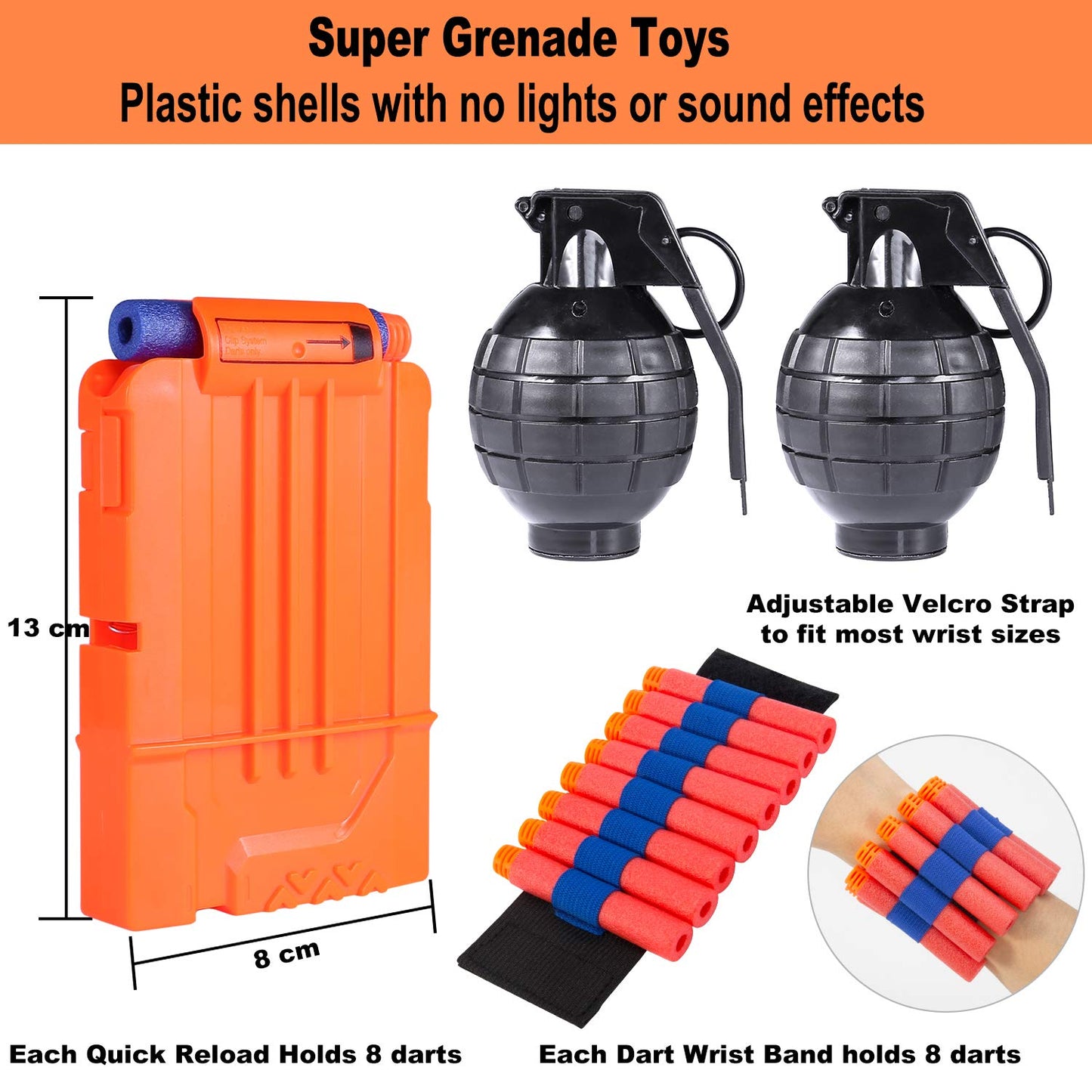 INNOCHEER Tactical Vest 2 Pack for Kids, Tactical Jacket Kit with 80 Darts, 2 Goggles, 2 Quick Reload Clips, 2 Masks, and 2 Wristbands.