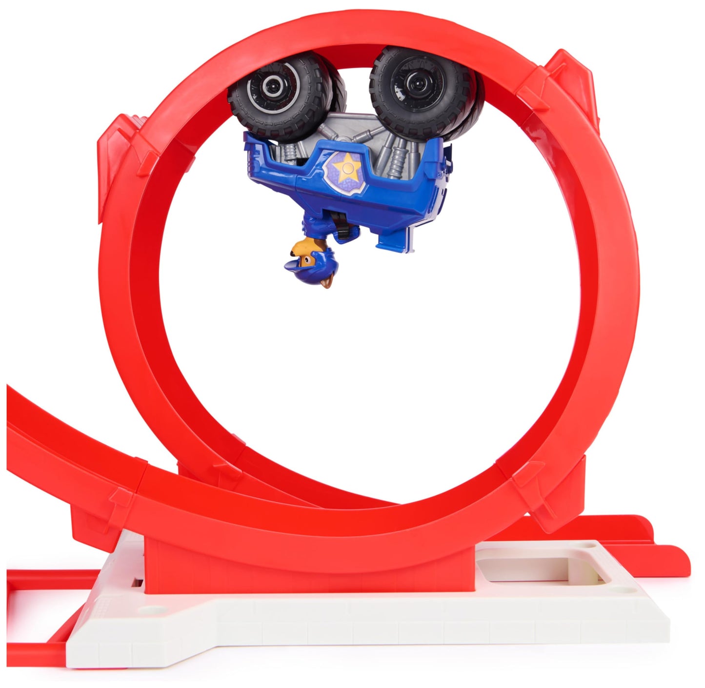 PAW Patrol Rescue Wheels - Superloop Tower, extra large tower with launch ramp and loop, light & sound effects, includes Chase monster truck and figure, toy for kids ages 3+