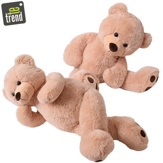 TE-Trend XXL Teddy Bear 100cm - sweet giant teddy for cuddly hours - brown teddy bear - plush toy XXL for unforgettable gift moments - plush bear - giant bear for kids & adults