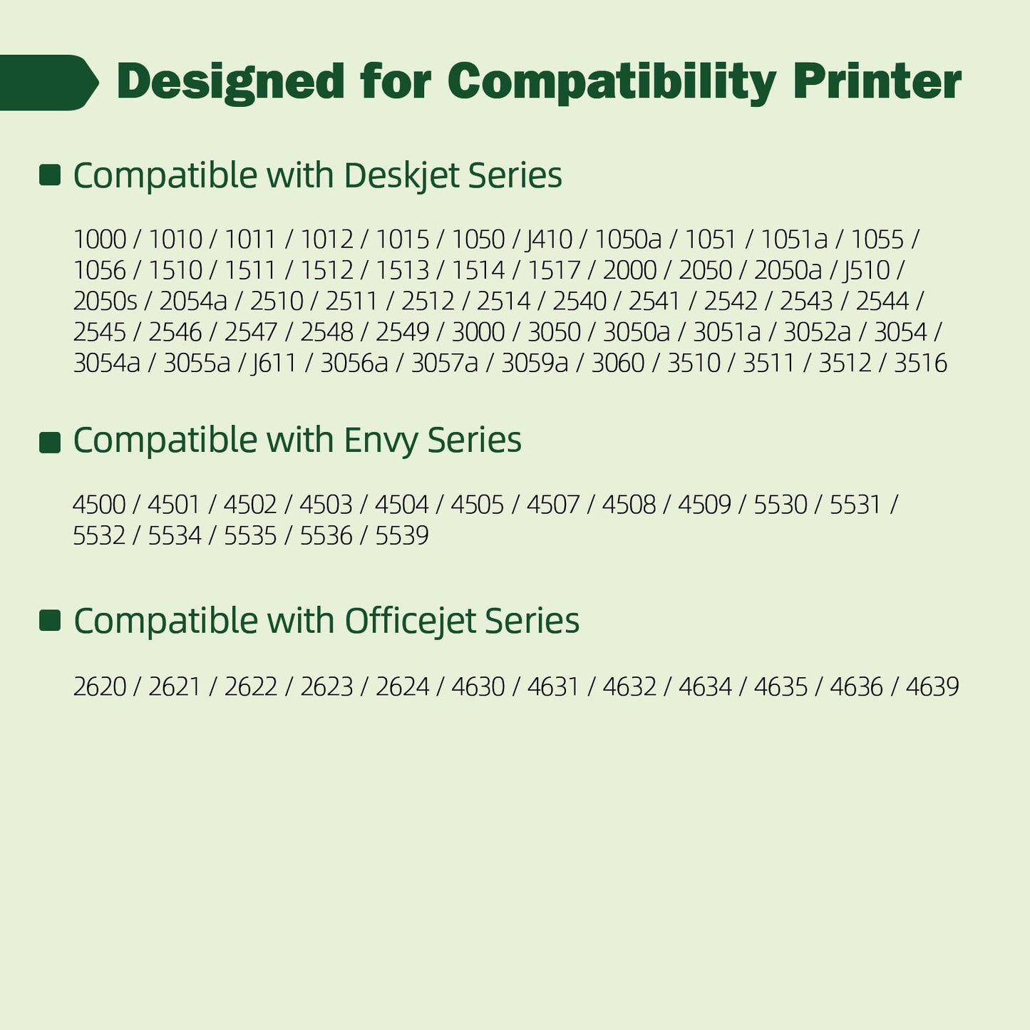 301 Ink Cartridge Multipack, 301XL Black and Color Replacement for HP 301, compatible with HP Envy 4500 4502 5530 5532, Deskjet 1000 1050 1510 2510 2540 3050, OfficeJet 3830 3834 4655 5220
