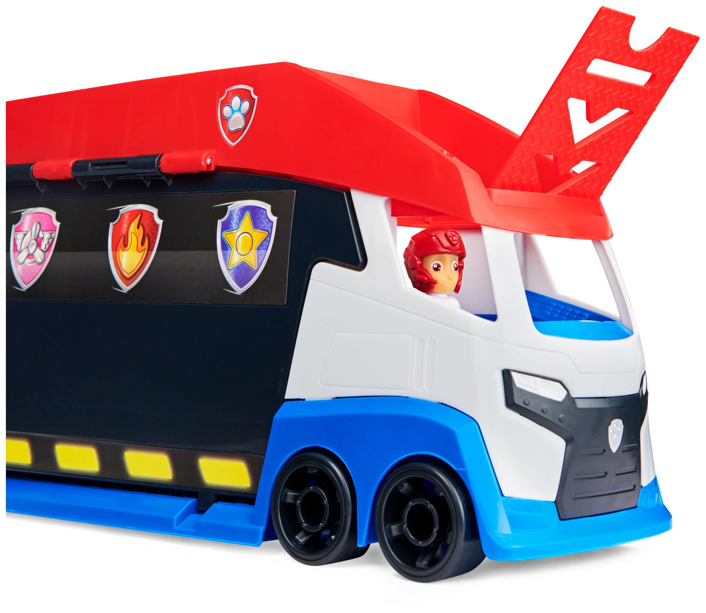 PAW PATROL, 10th Anniversary, Team vehicle Paw Patroller in updated design, includes Ryder figure and 1 basic vehicle, for ages 3+