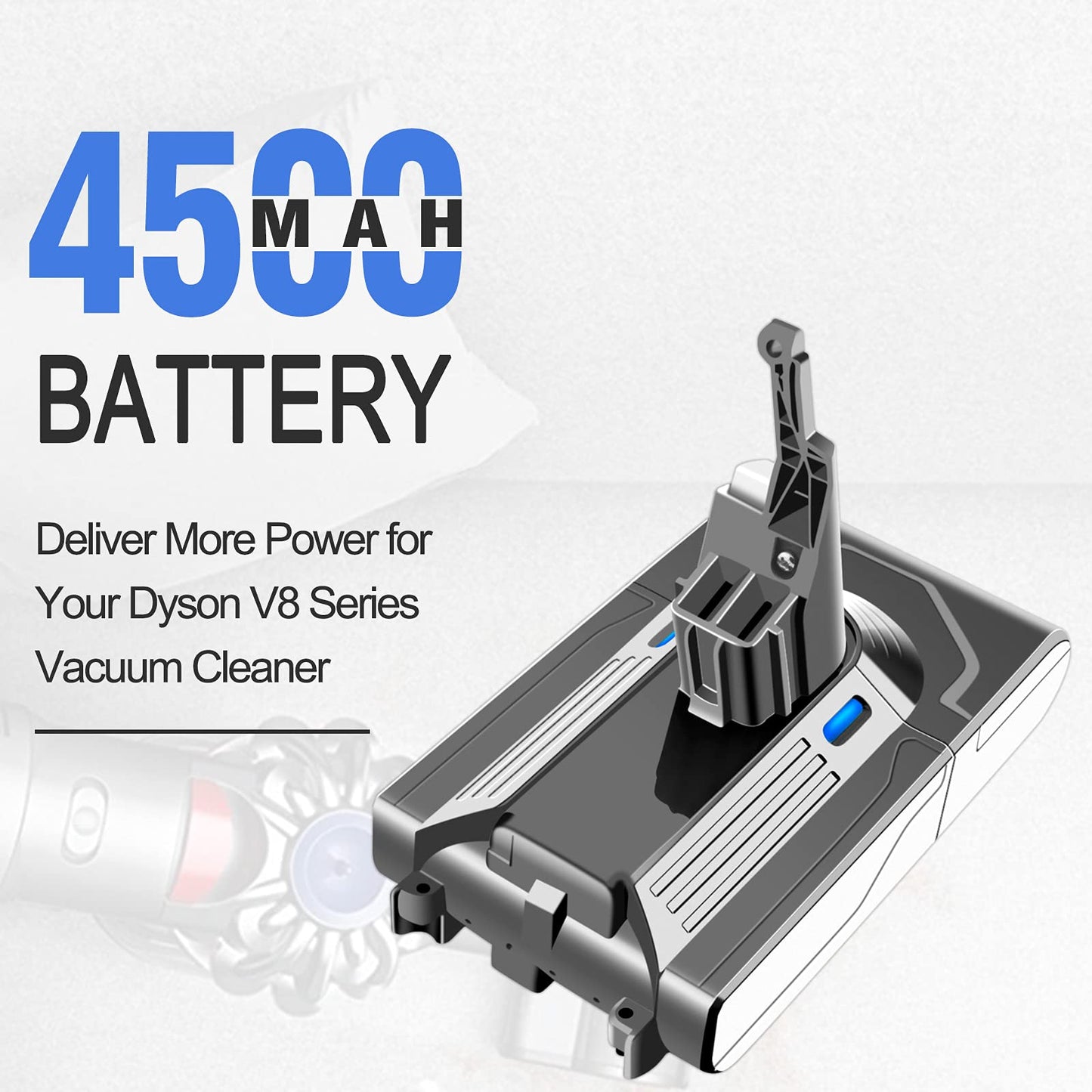 ADVTRONICS 21.6V 4.5Ah V8 replacement battery Compatible with Dyson V8 Absolute V8 Animal V8 Fluffy