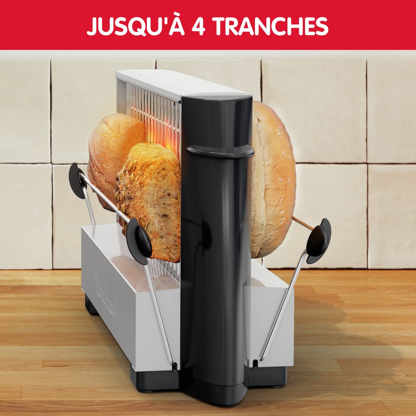 Moulinex A15453 toaster, black
