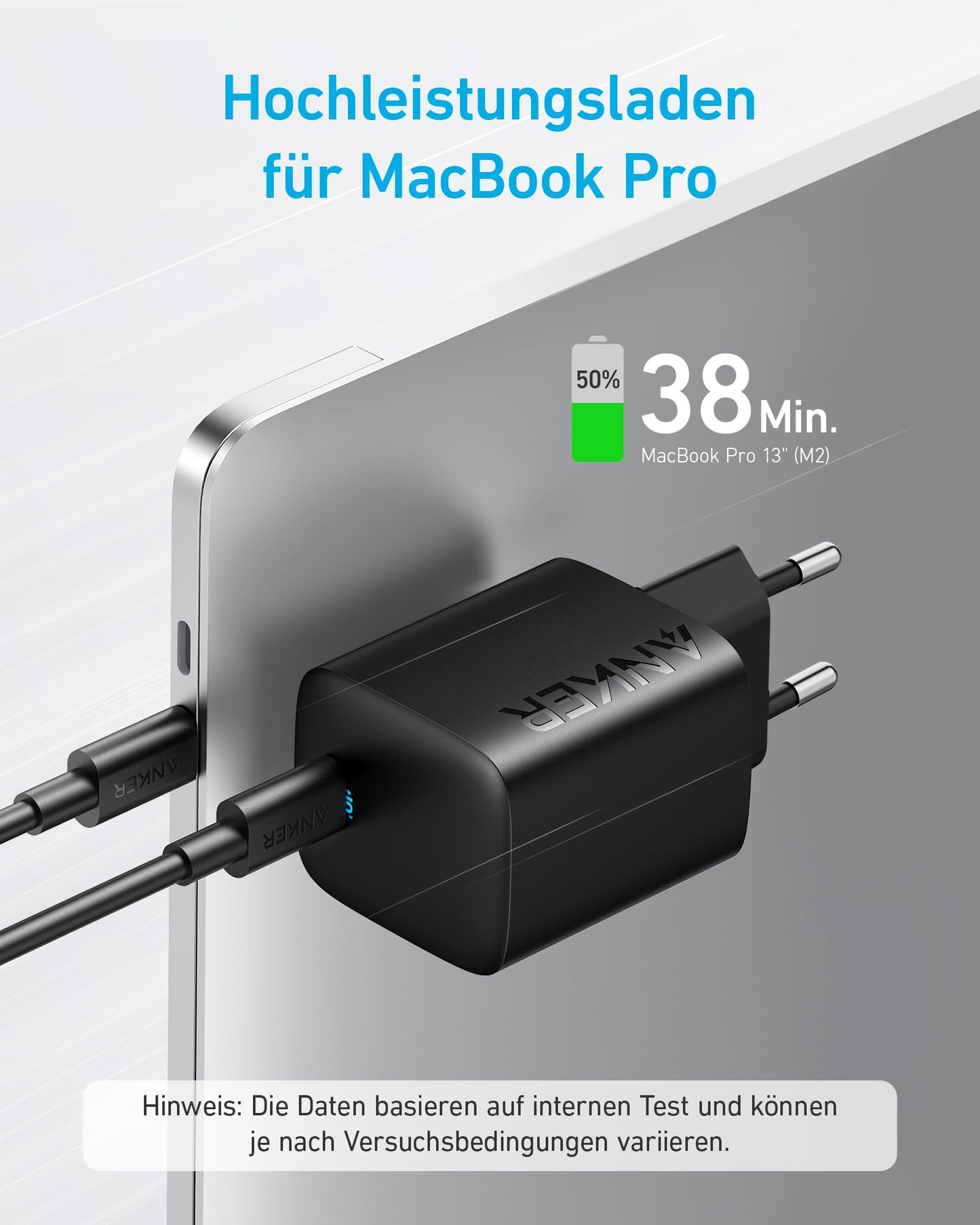 67W USB-C Charger, Anker PowerPort III 315W, for MacBook Pro/Air, iPhone 17/16/15, iPad, Galaxy, Pixel, AirPods.