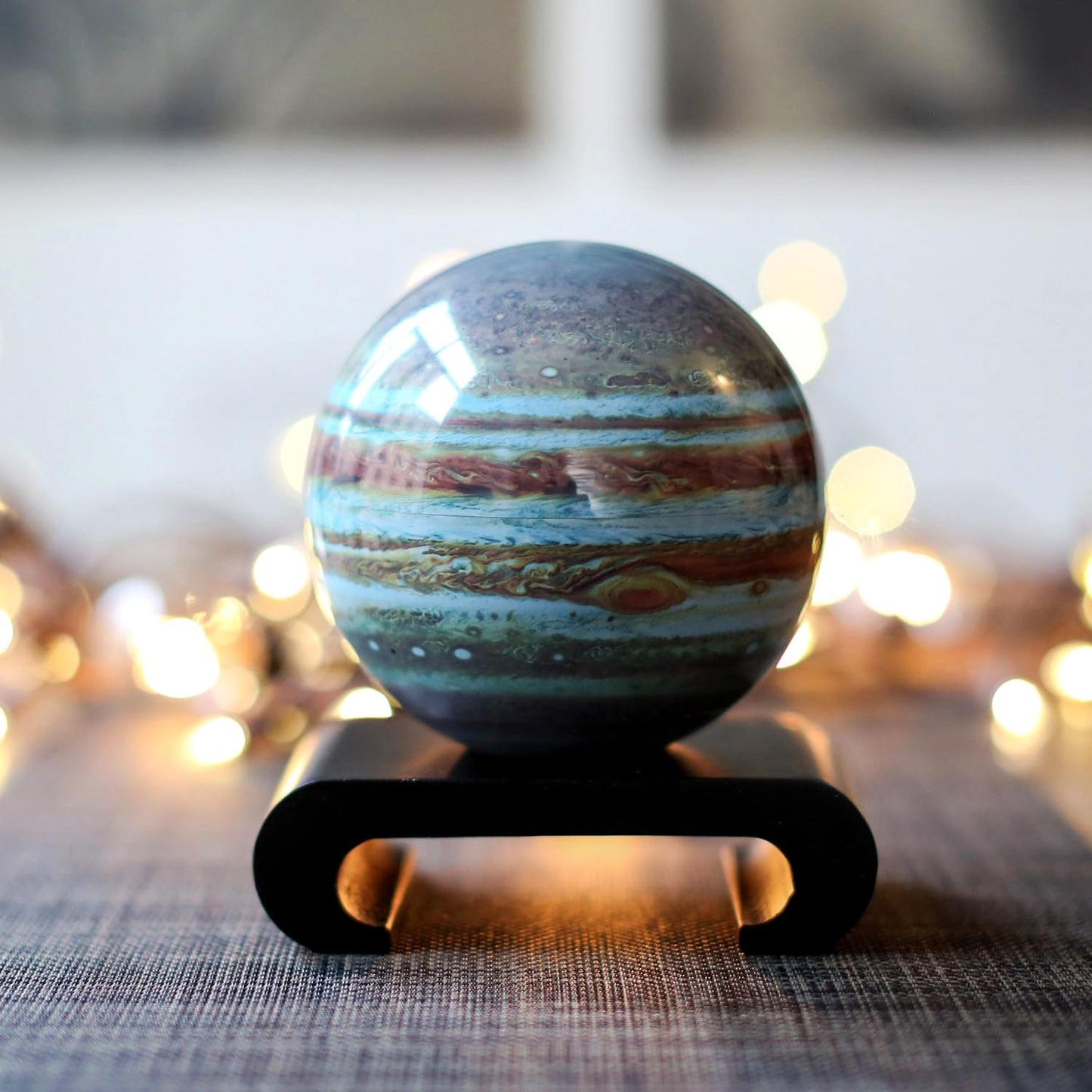 MOVA Jupiter Space Series 4.5-inch with base, solar-powered rotating globe, unique gift and decoration for home or office for men, women, children