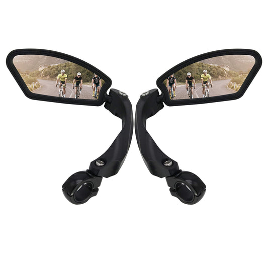 Arkham bicycle mirror rearview mirror HD stainless steel mirror Generation 2.0 One pair (2 pieces square)