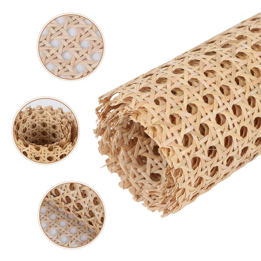 Viennese cane, mildew-resistant rattan strapping plastic rattan weave, waterproof handmade rattan craft furniture decoration, DIY hexagonal weave chair cane, cane webbing (40CM, 150CM)