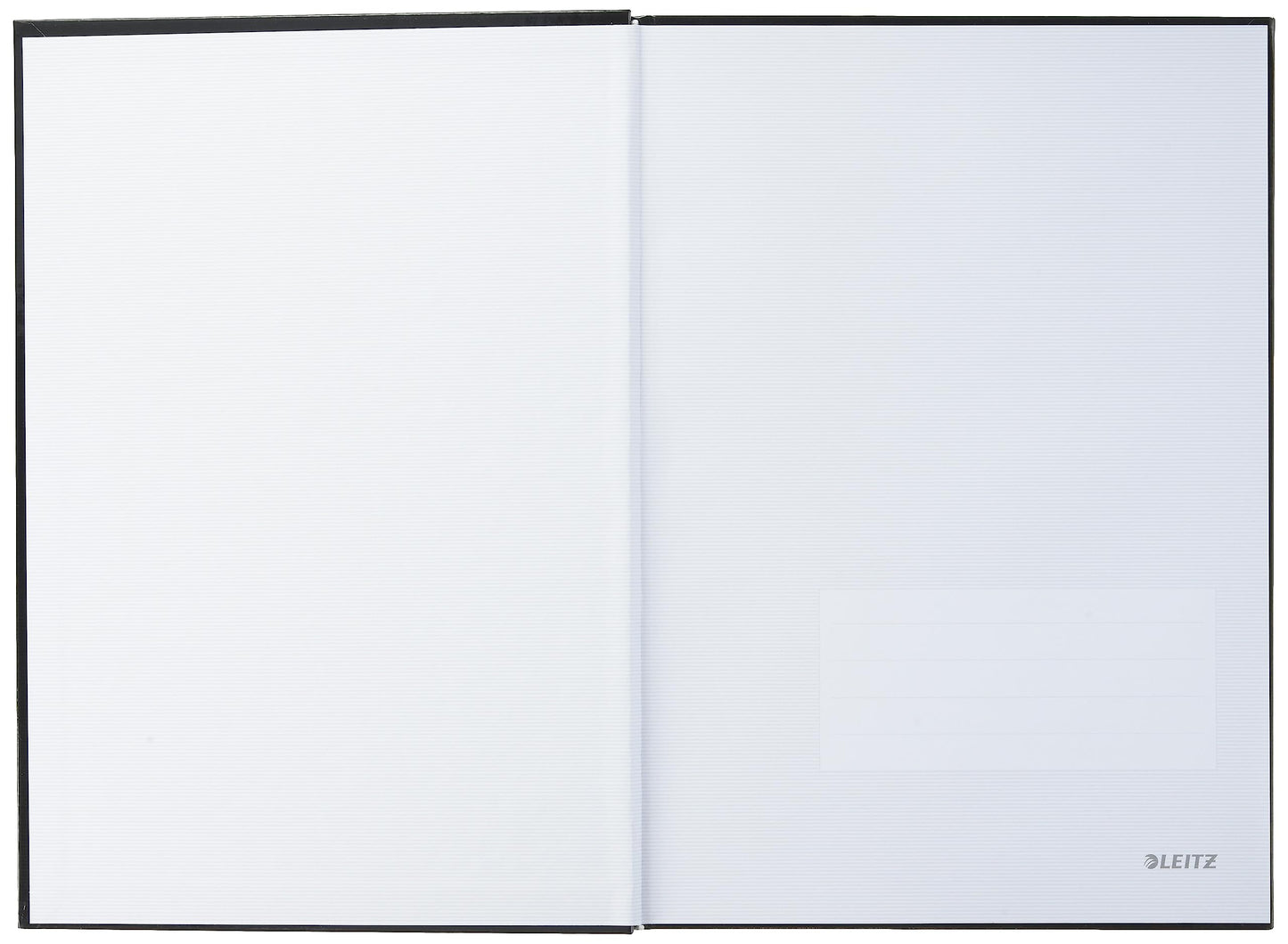 Leitz A4 Notebook, 80 Sheets, Hardcover, Lined Pages, Solid, Black, 46650095 (Pack of 2)
