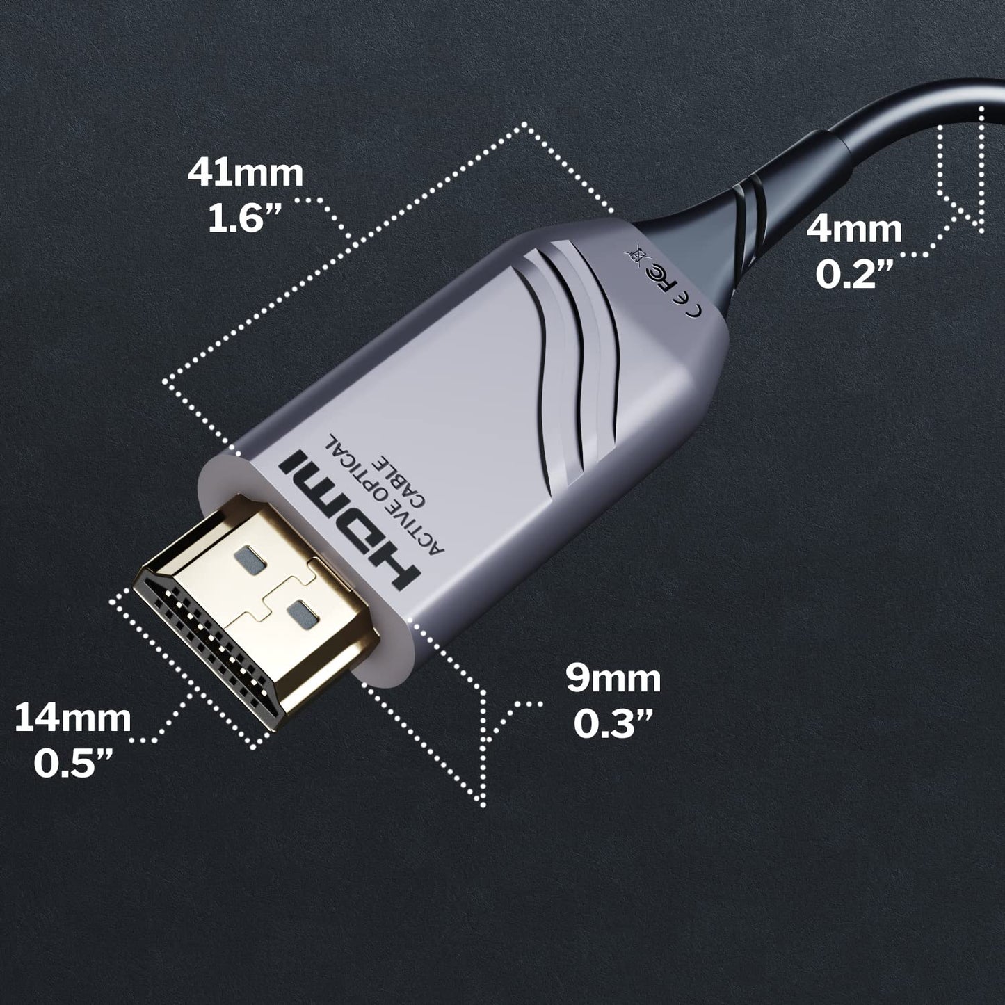 KabelDirekt - Optical 8K HDMI 2.1 Cable, HDMI Fiber Optic Cable - 15m - HDMI certified with 0% signal loss for highest quality (8K@60Hz, Ultra High Speed/48G, flexible fiber optic)